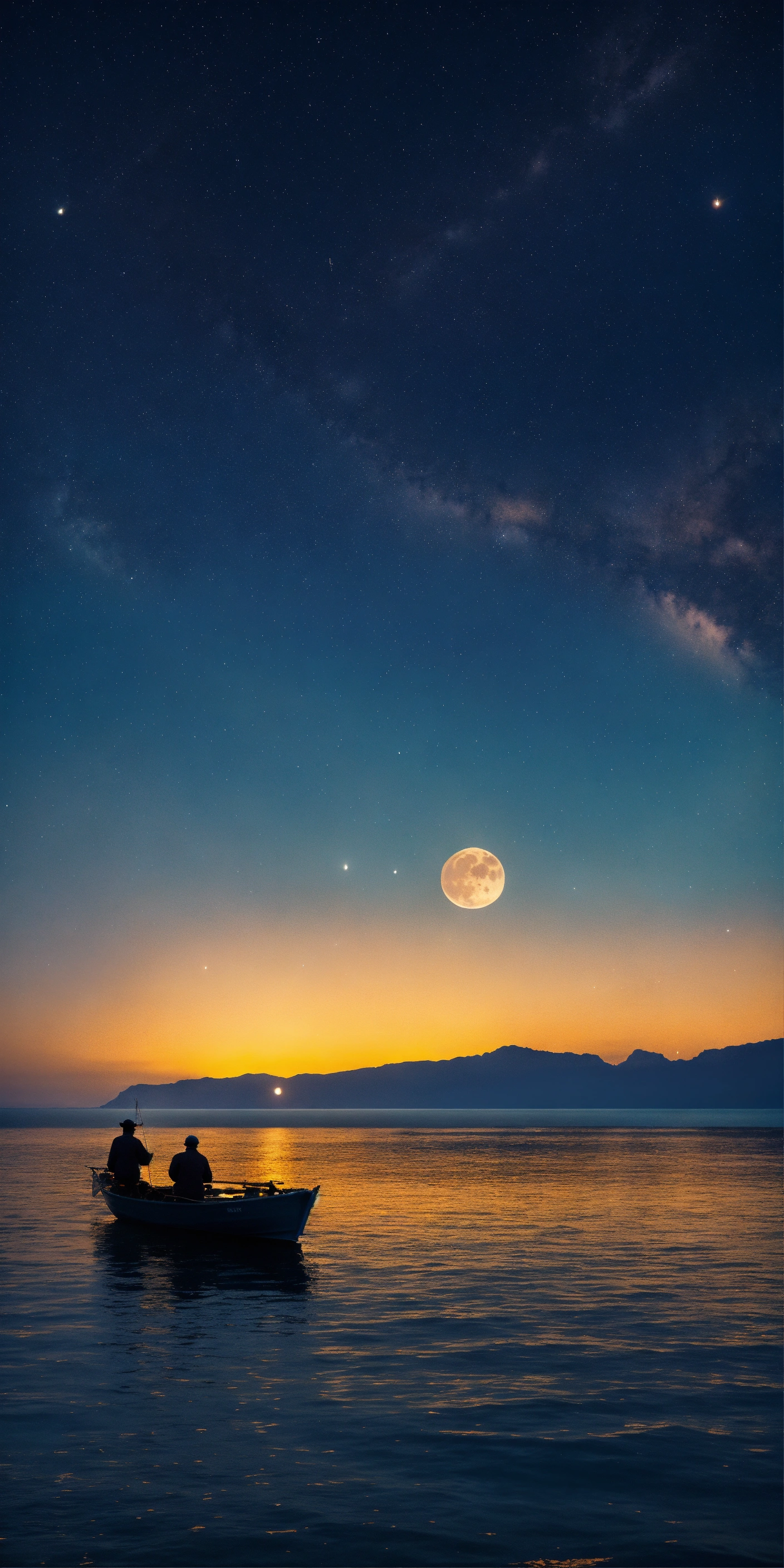 Lexica - An evening in the midst of the boundless, vast, and calm sea ...