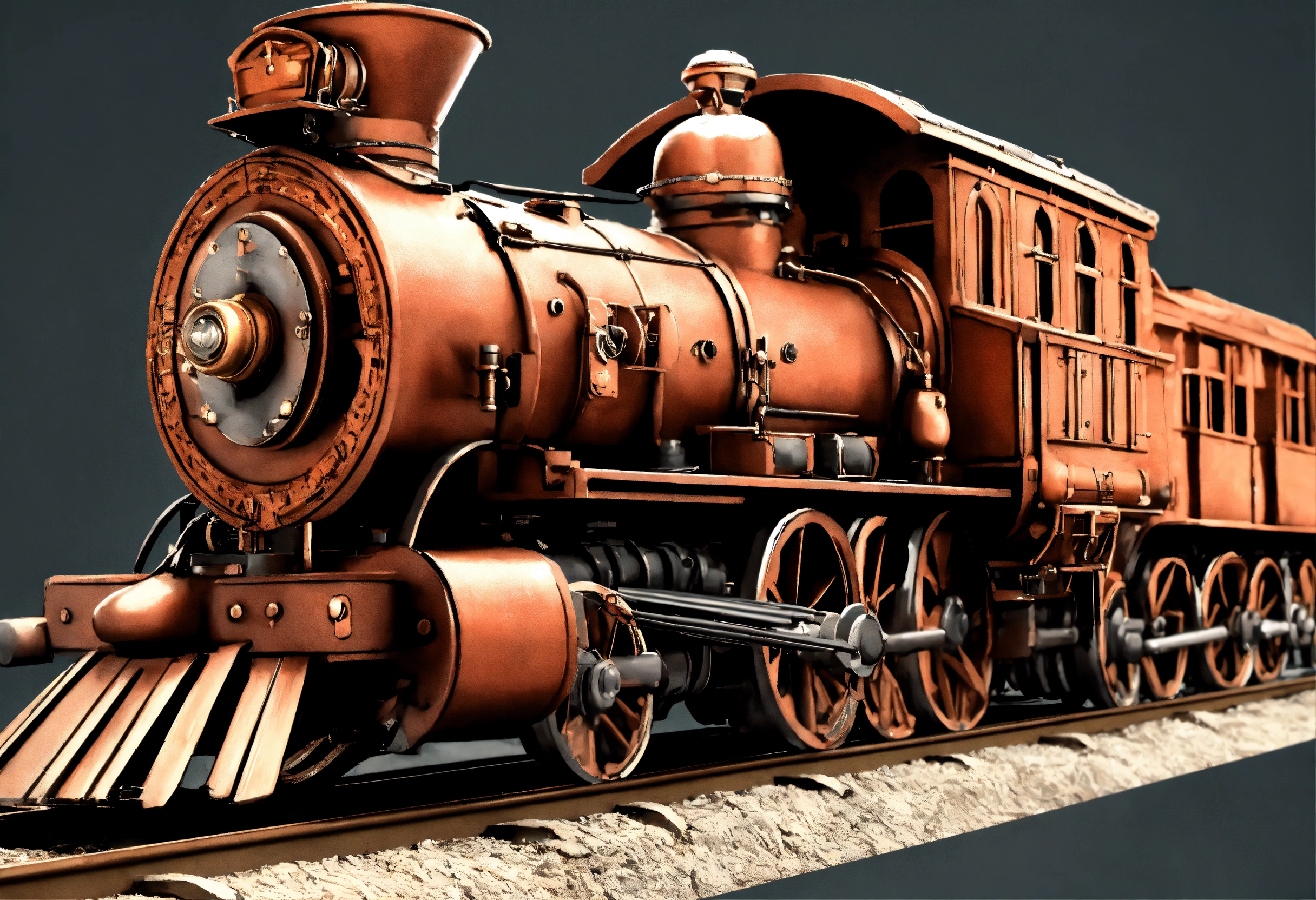 Lexica - Old west train iron road enforcer, stylized high detail, heavy ...