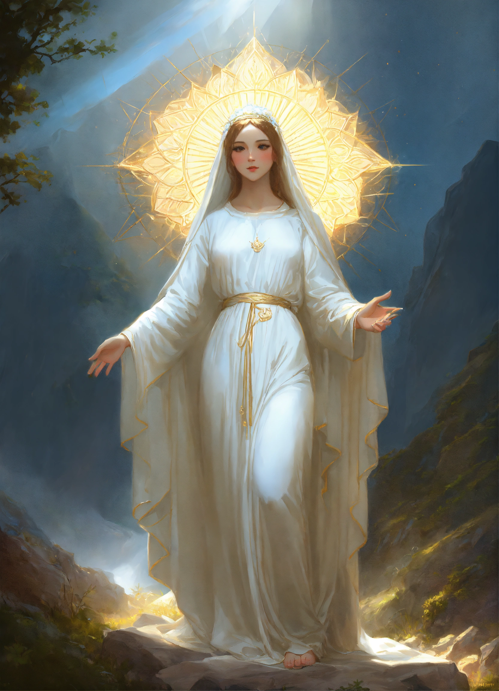 Lexica - Virgin mary of perpetual succor full body with beautiful lace ...