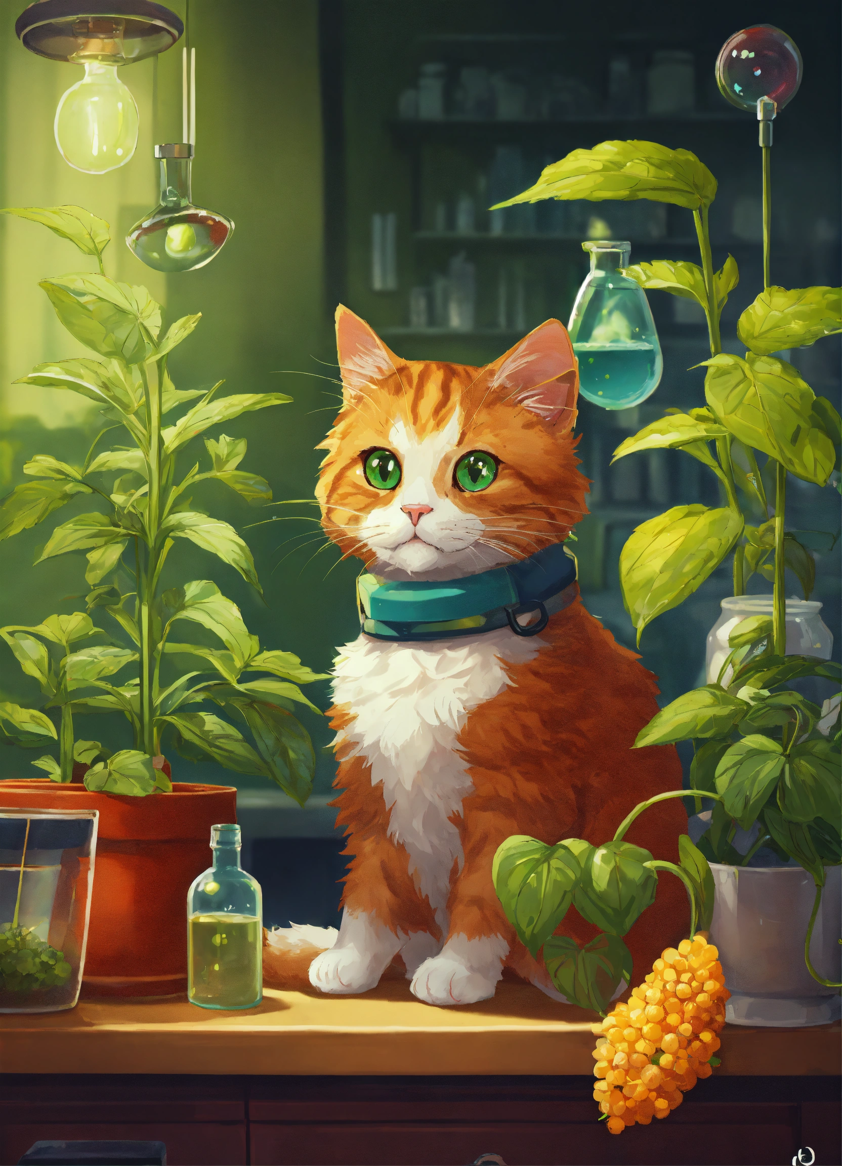 Lexica - A cat doing molecular plant science
