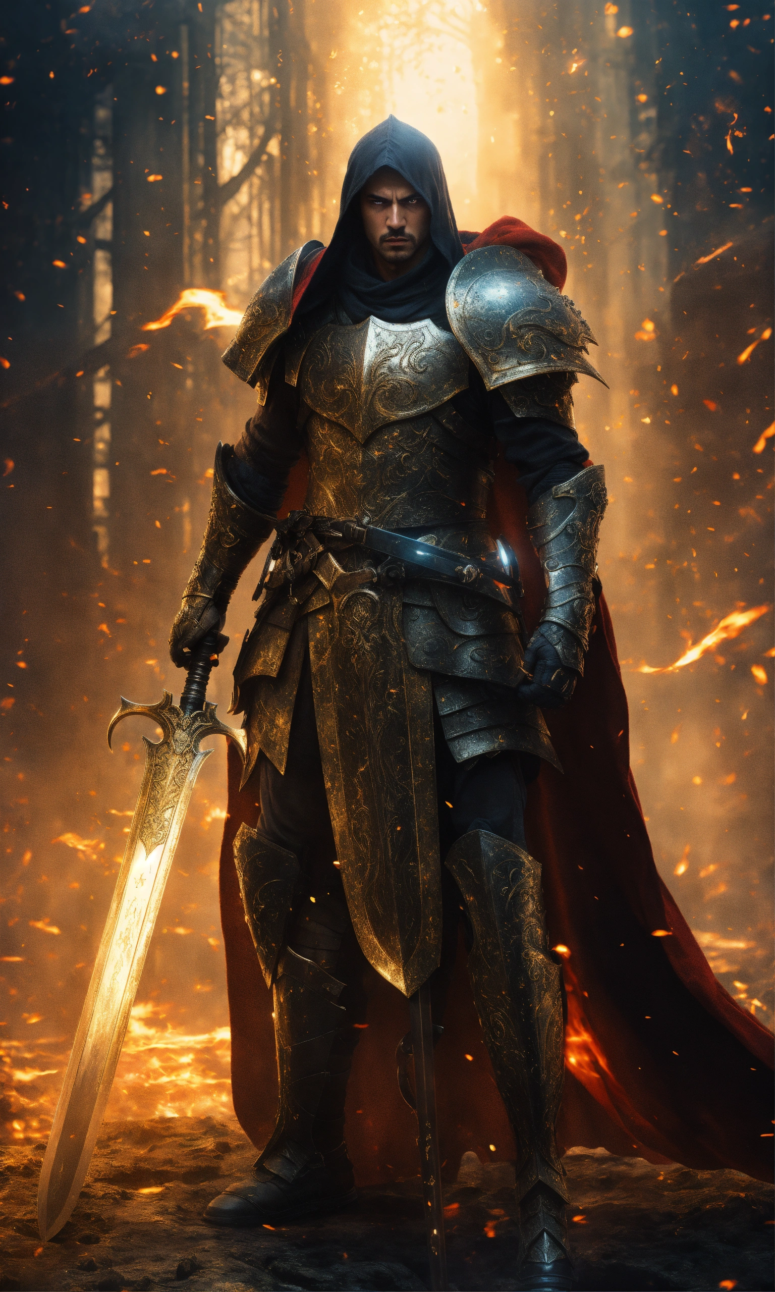 Lexica - Full body photograph of a powerful human prince, holding a ...
