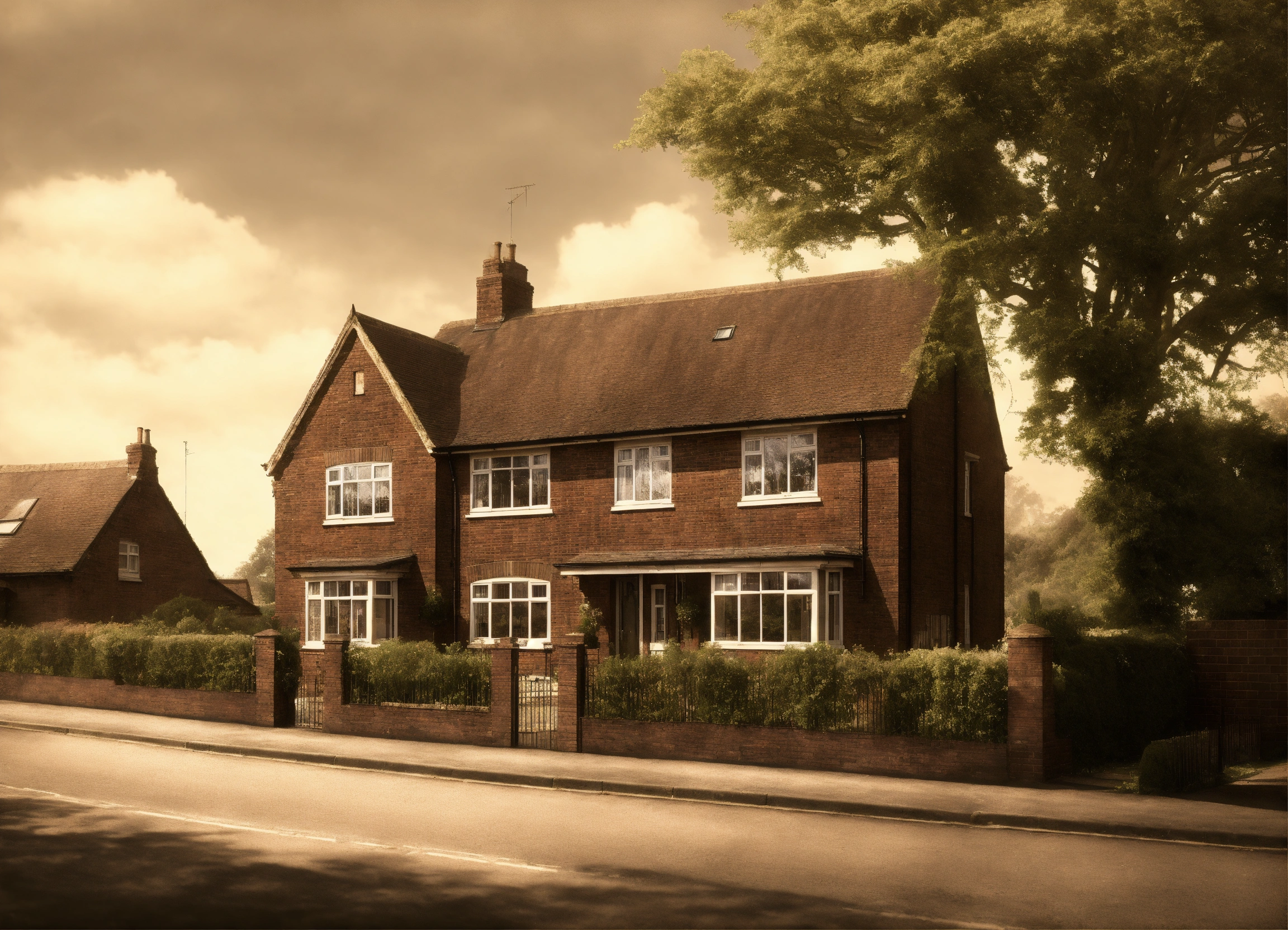 Lexica Birmingham residence house in Druids Heath in the 1950s, aged