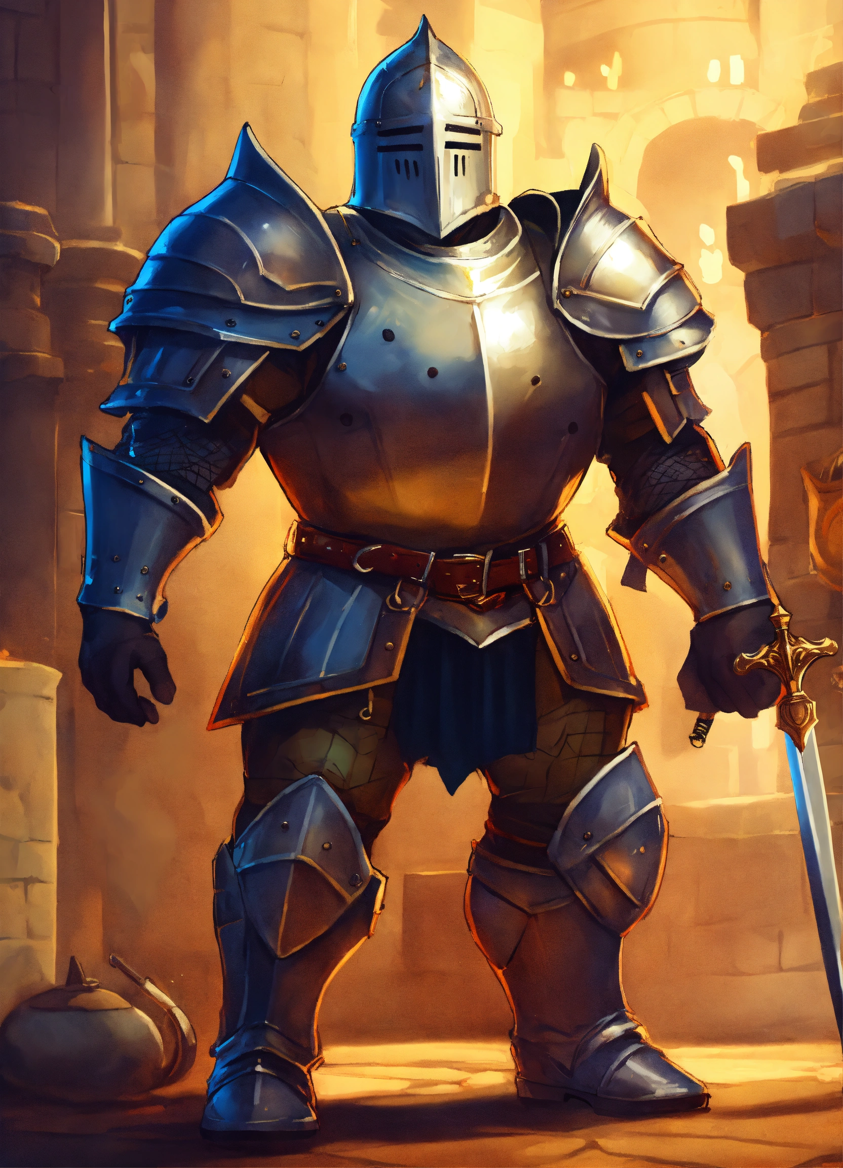 Lexica - Short stocky nerdy knight