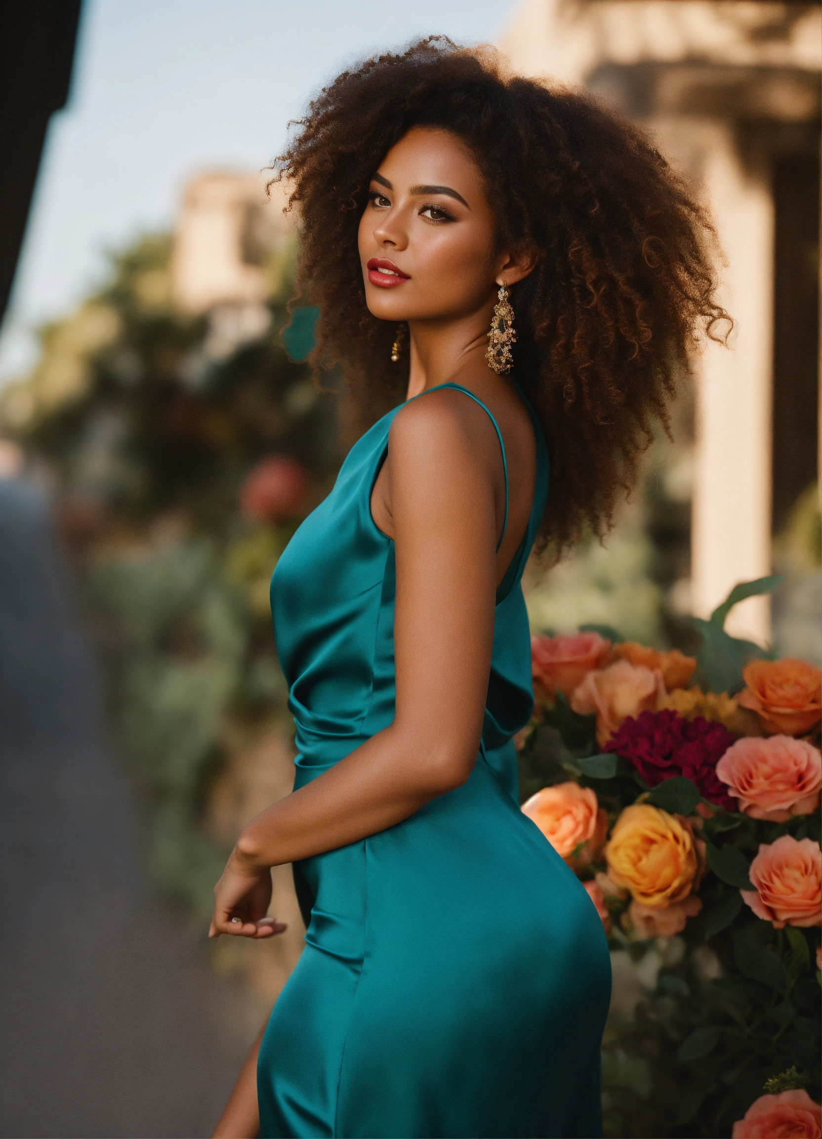 Lexica - A beautiful mixed-race woman with sun-kissed tan skin ...