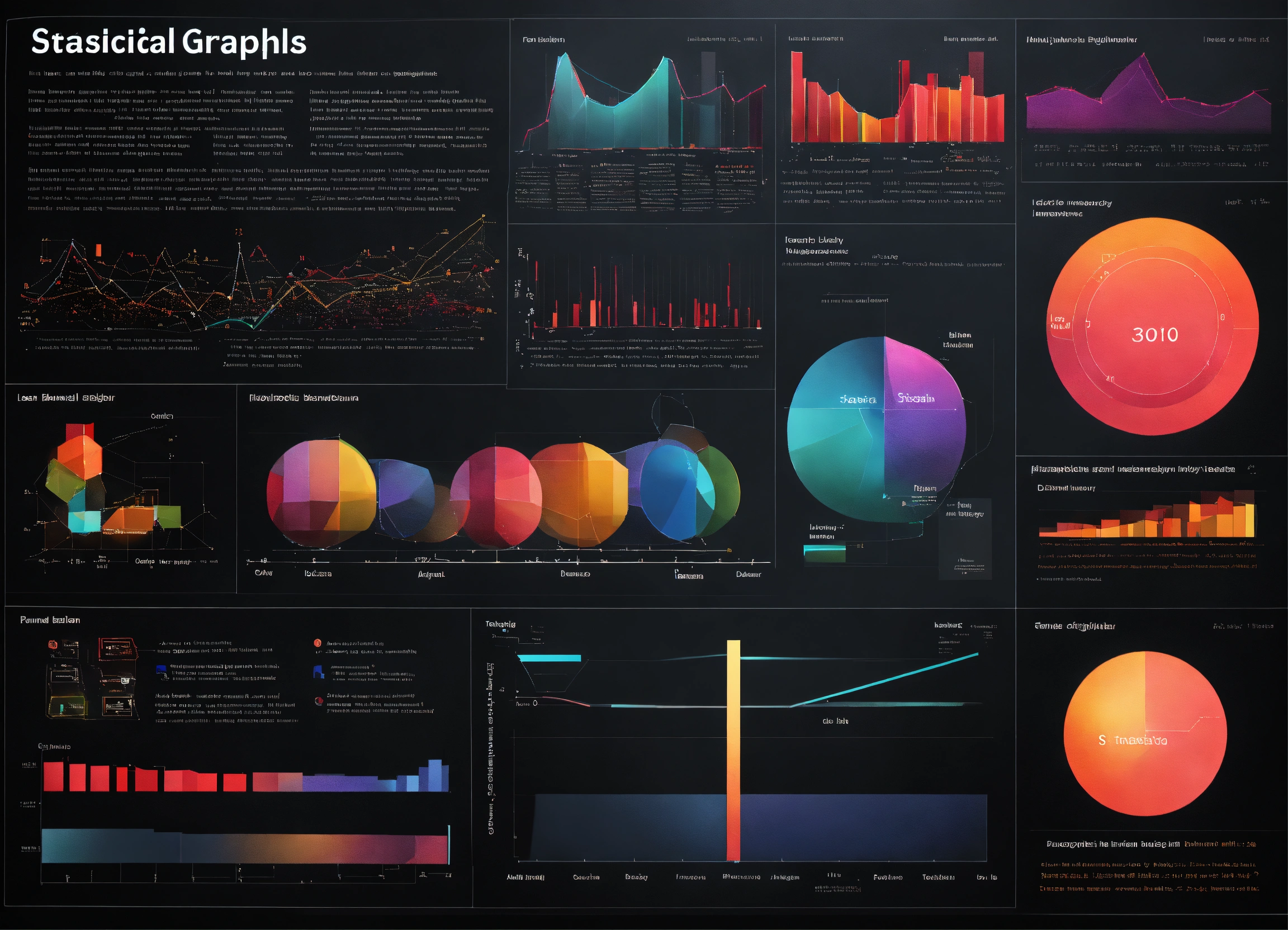 Lexica - Glossary of statistical graphs terms , black background, shiny ...