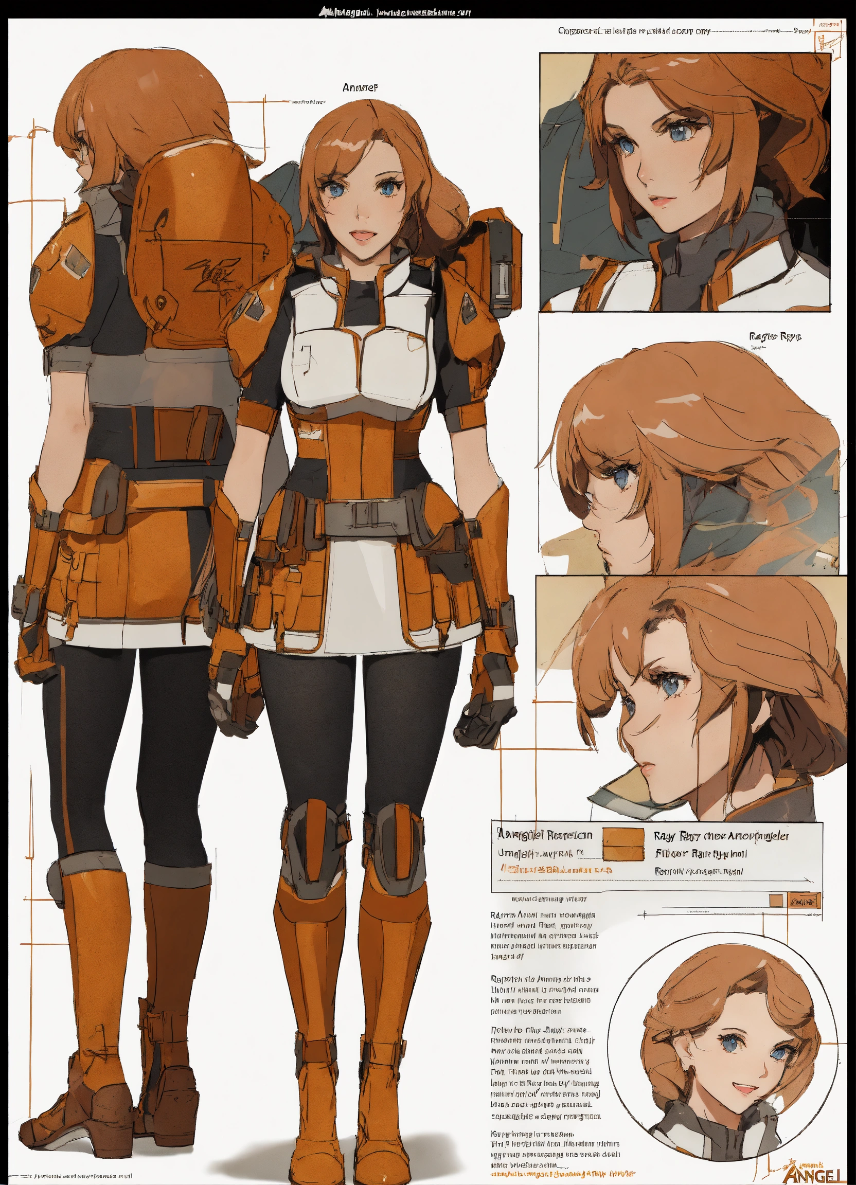 Lexica - Angel ray, character sheet, character design, chart, reference ...