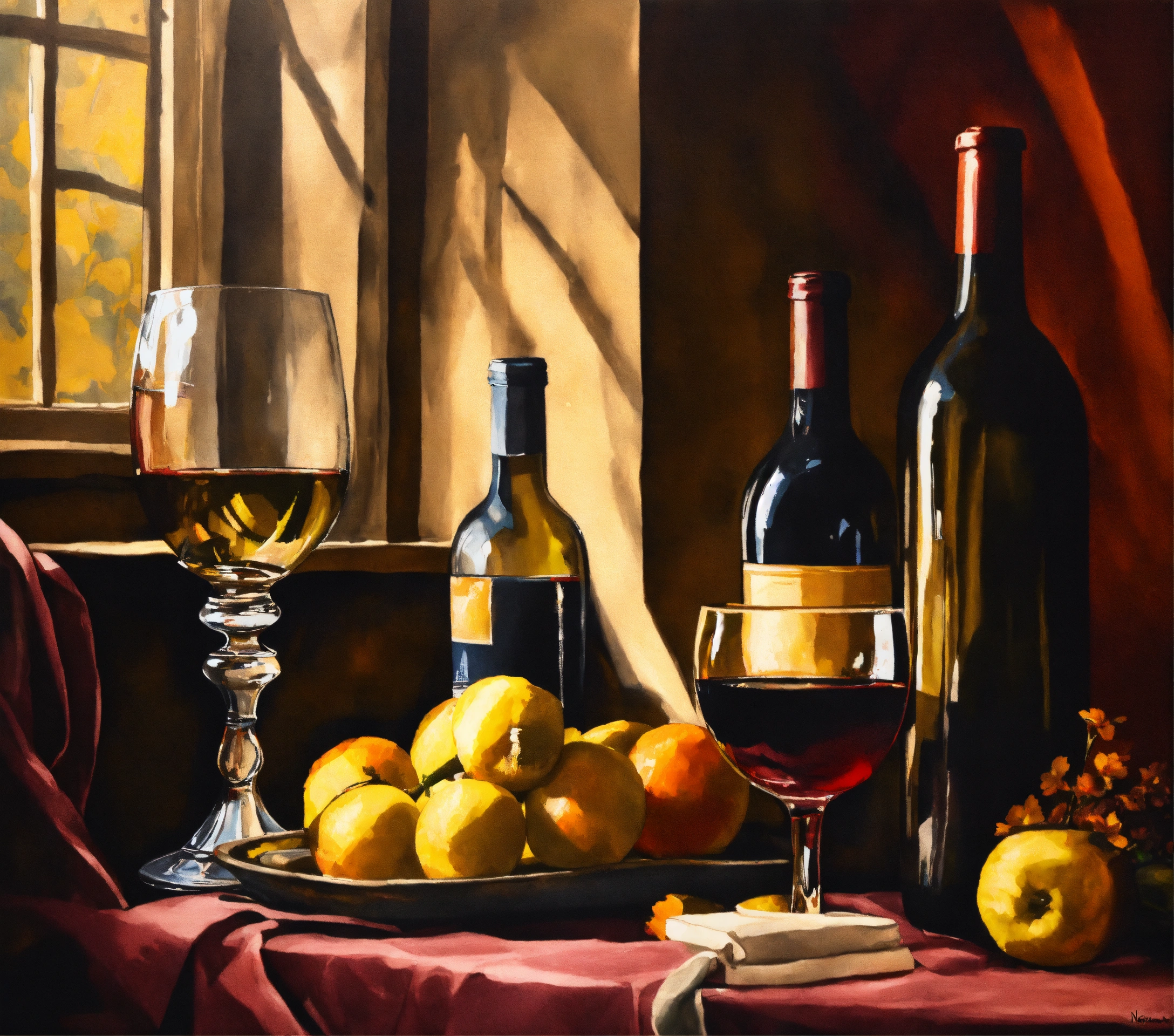 Lexica - Create a photorealistic 3D still life painting in the style of ...