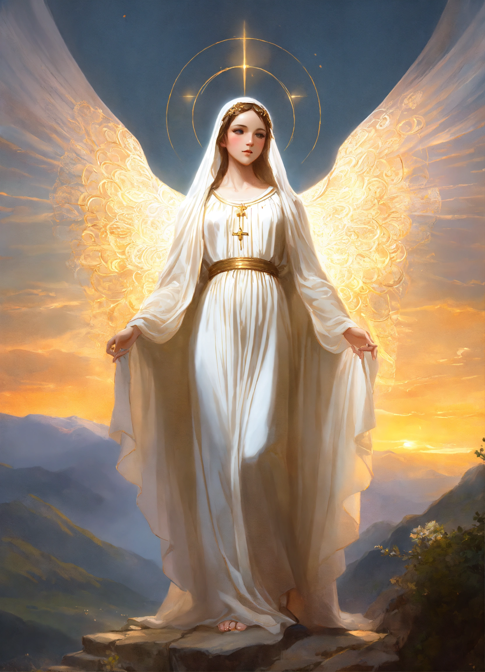 Lexica - Virgin mary of perpetual succor full body with beautiful lace ...