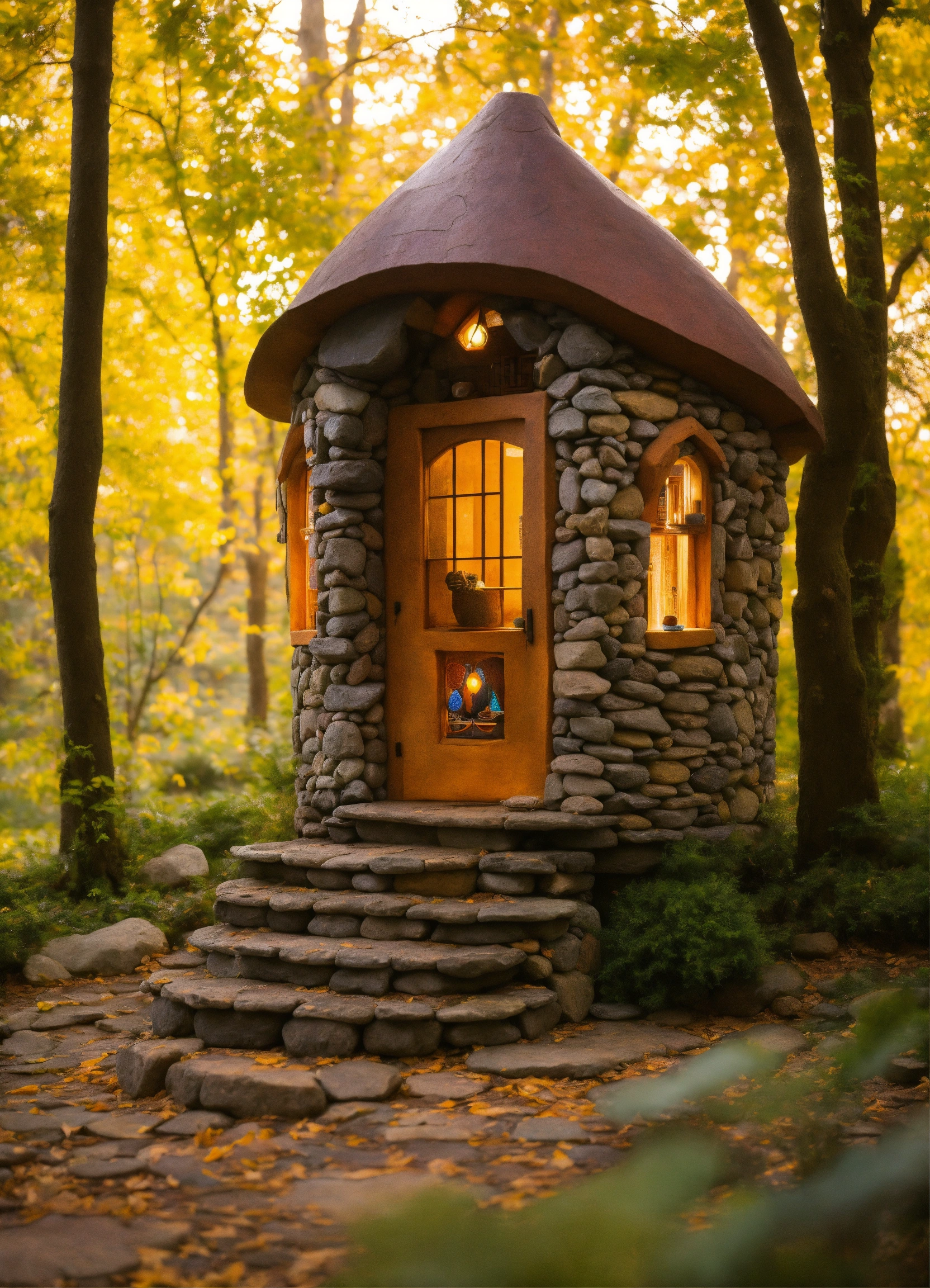 Lexica - An ancient stone cottage hand made meditative sculptured tiny ...