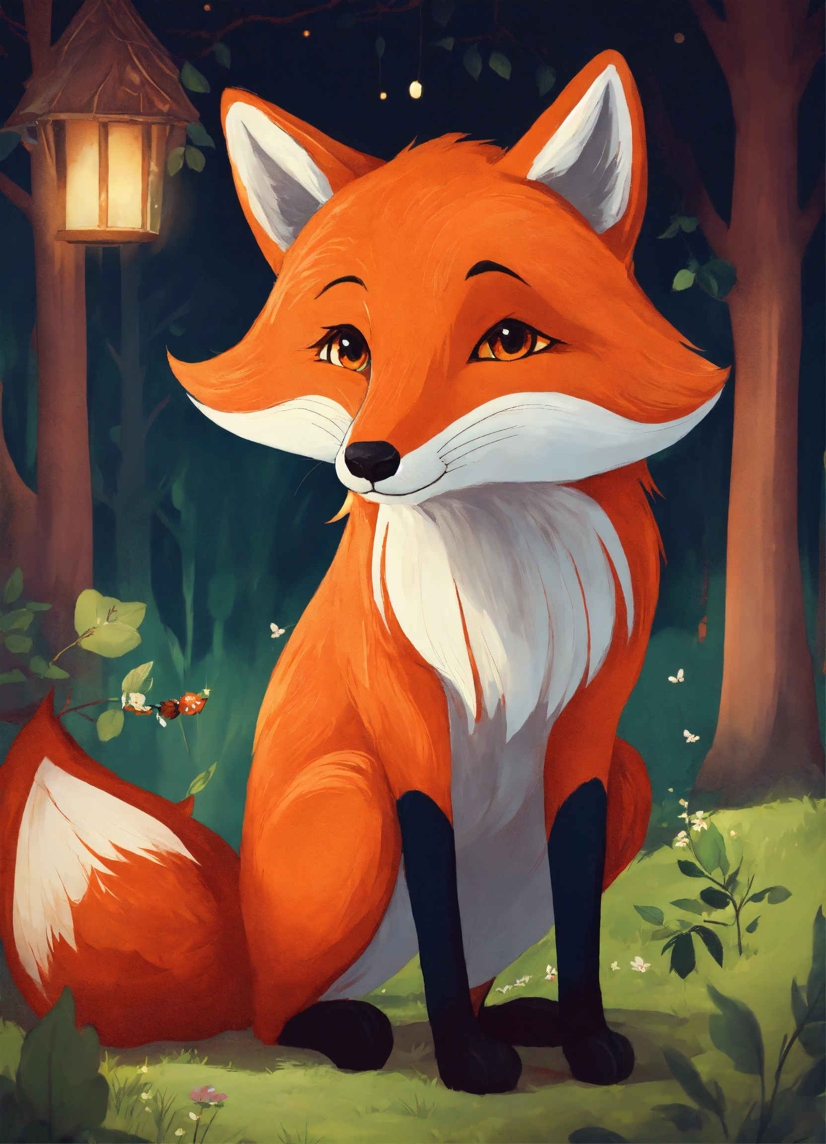 Lexica - The concept of the fox character. In the style of children's ...