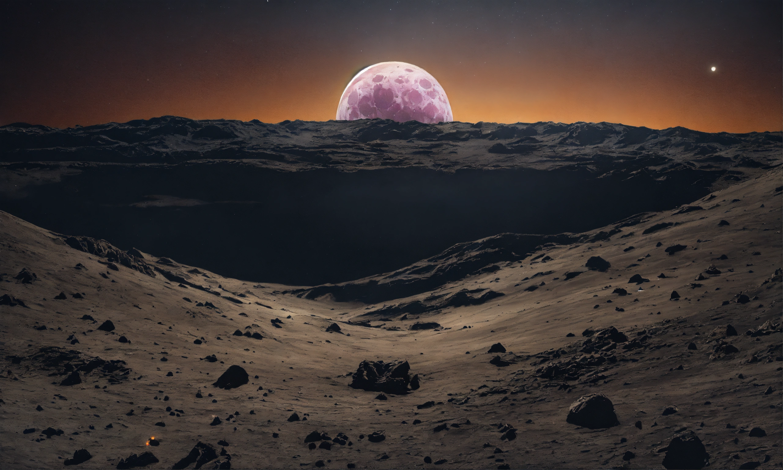 Lexica - Perfectly rendered illustration of the Reddit logo on the Moon
