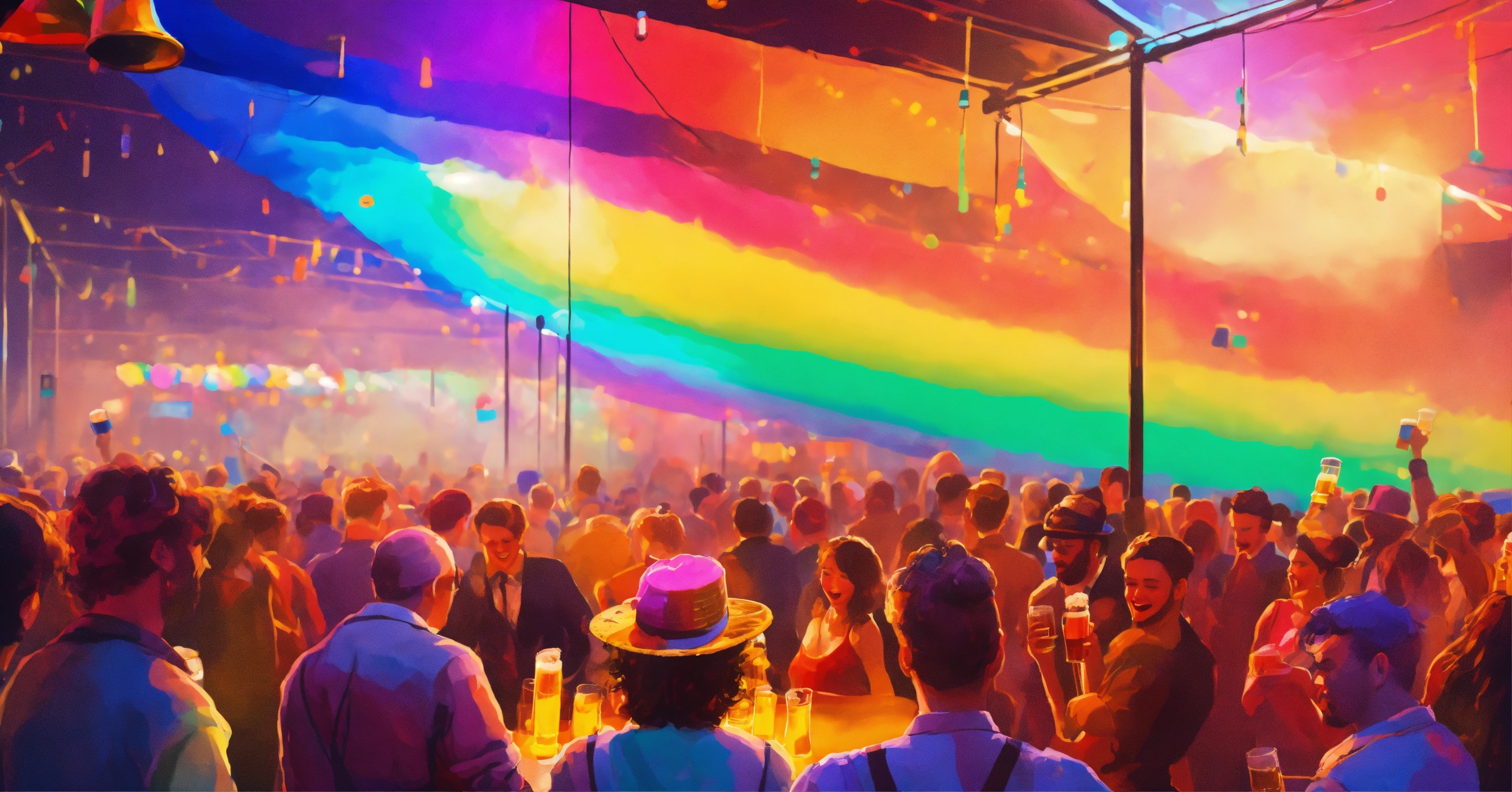 Lexica - A beer festival with a lot of modern young people dancing and ...