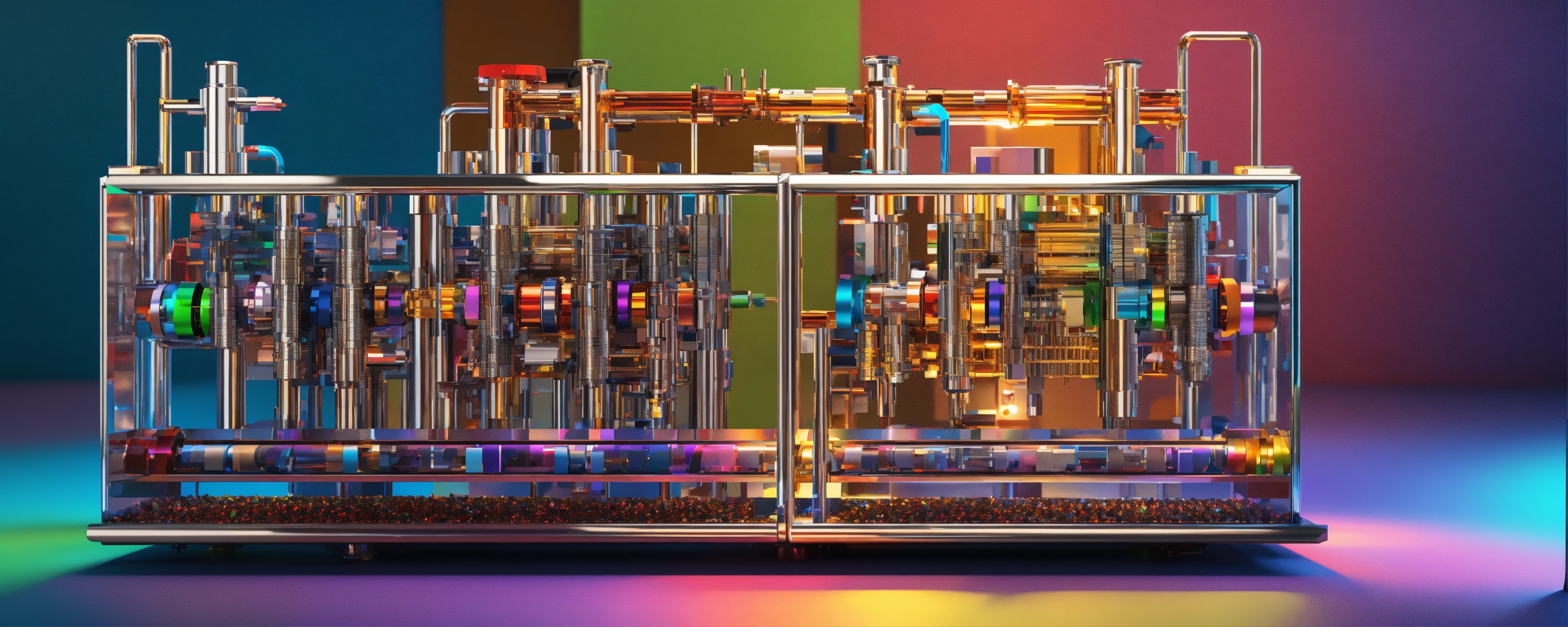 Lexica - Knolling (quantum machine) colorful. 3d hiper-realistic ...
