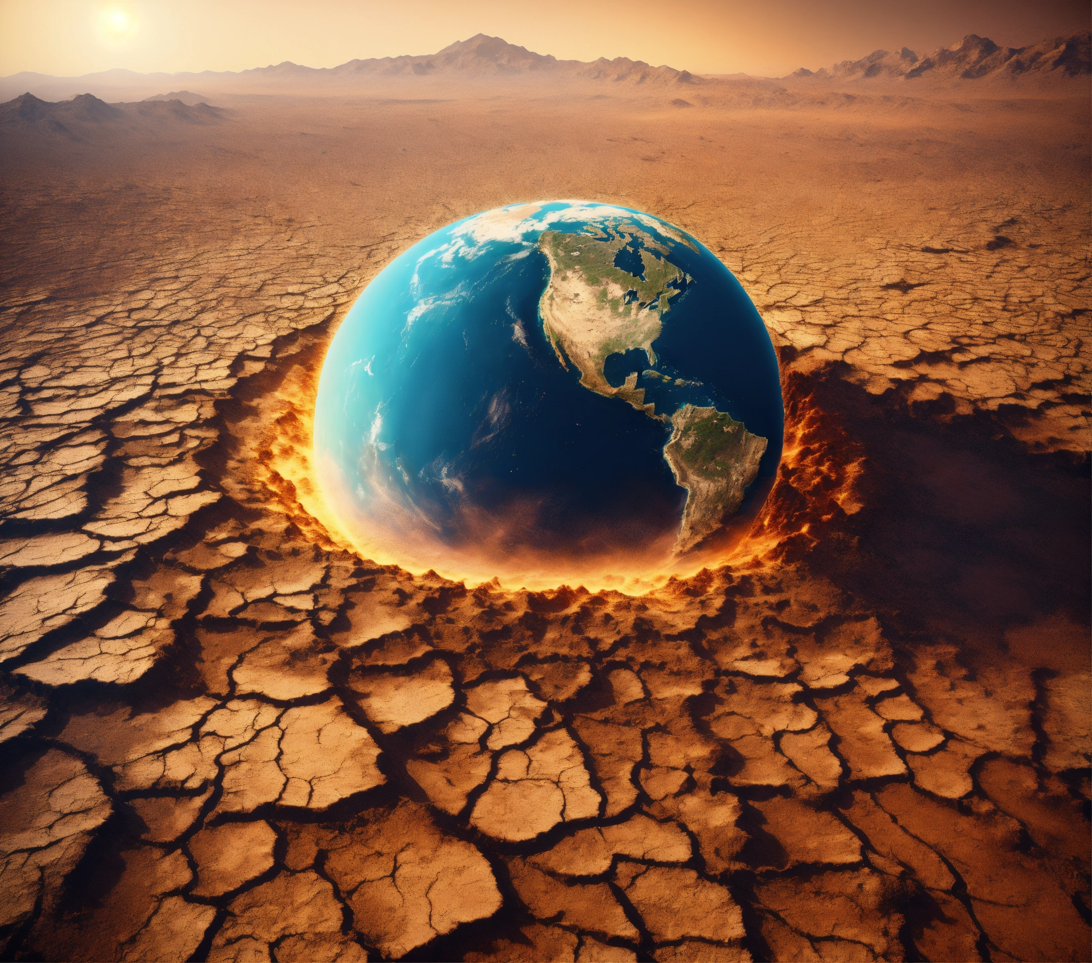 Lexica - Image of a dry Earth from space, environmental degradation ...