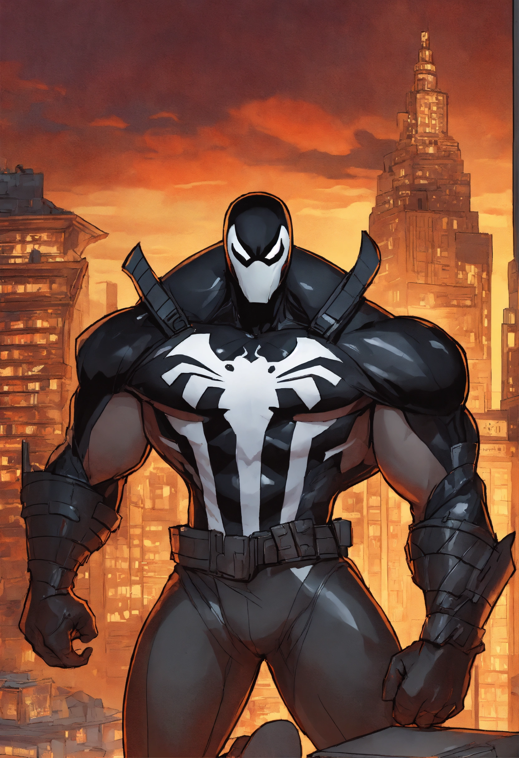 Lexica - Marvel animated agent venom with card game borders