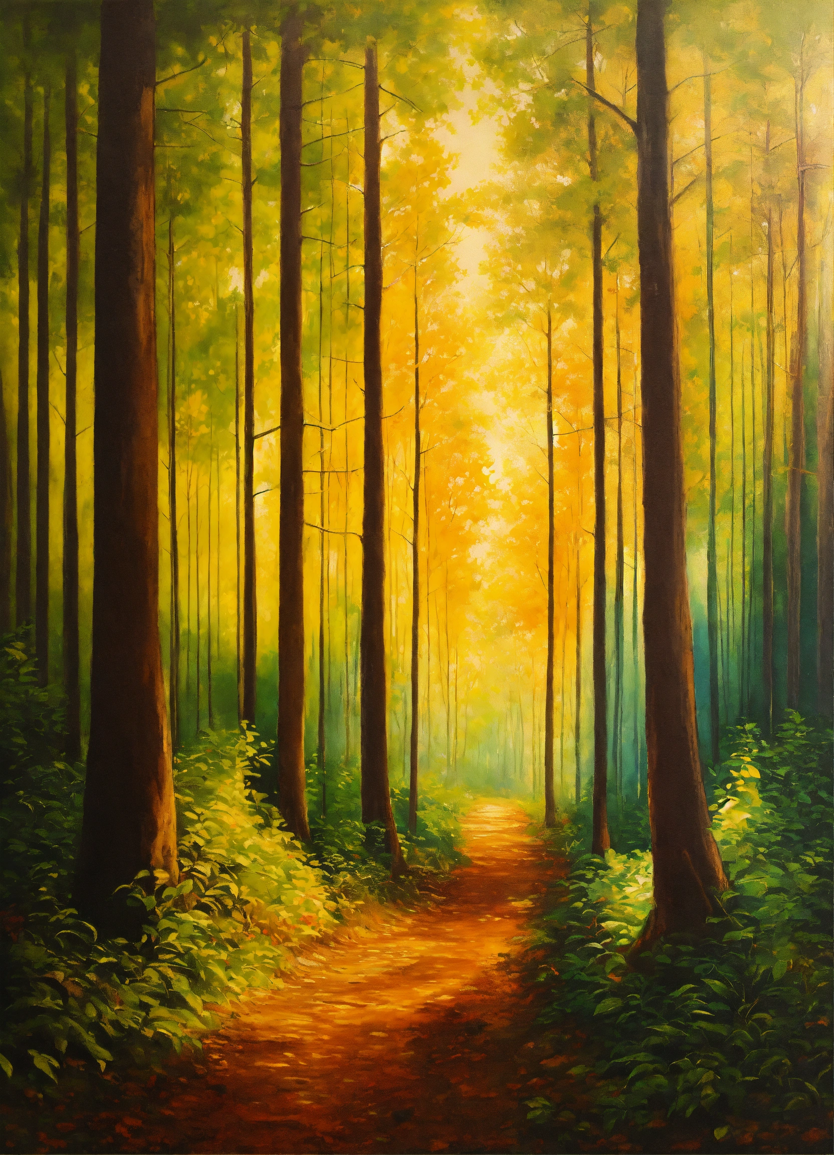 Lexica - Painting of a forest