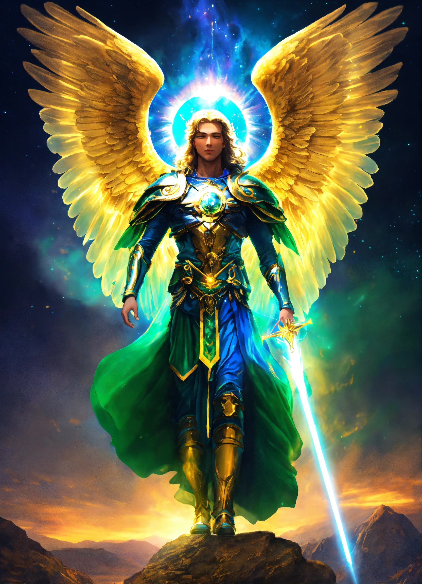 Lexica - Archangel Michael, spiritual guides, healing hands,blue and ...