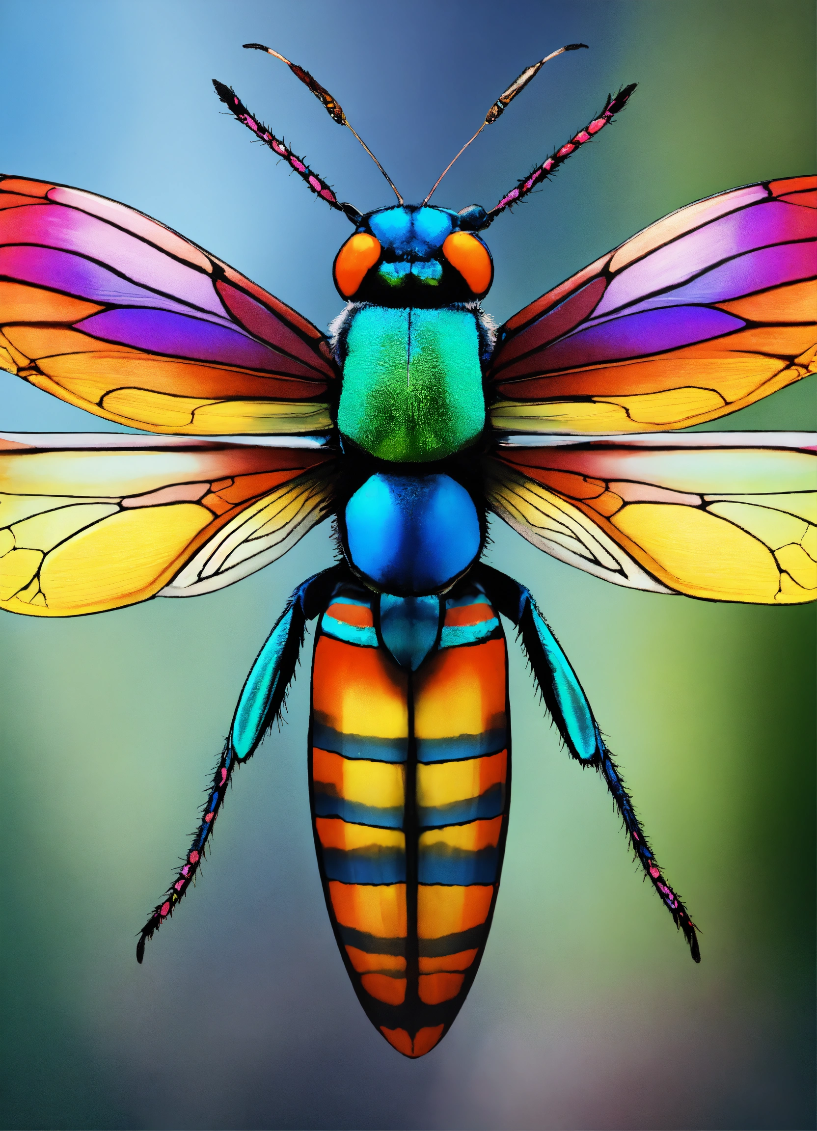 Lexica - A colorful bug with wings.