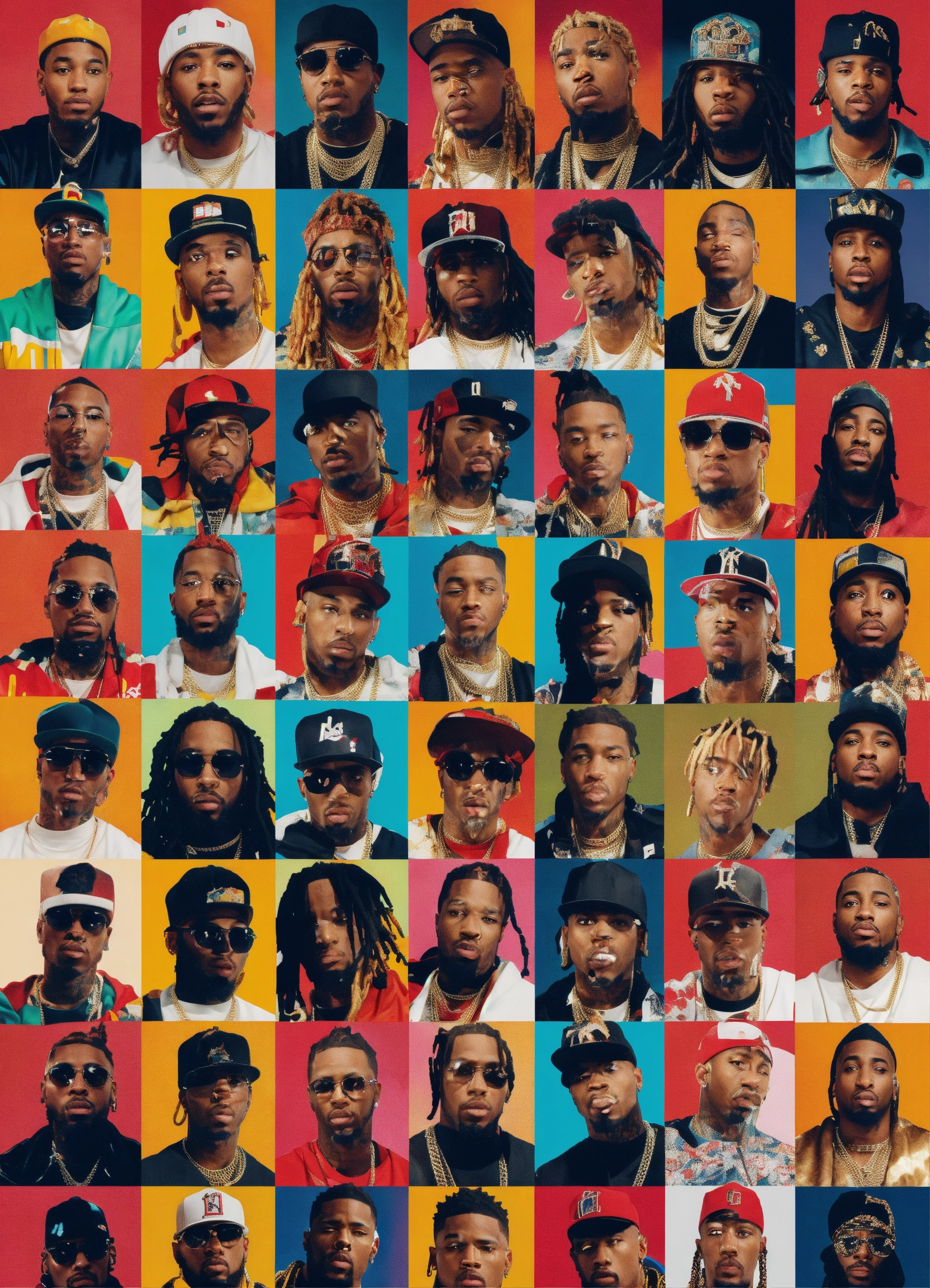 Lexica - A grid image of the rappers we lost