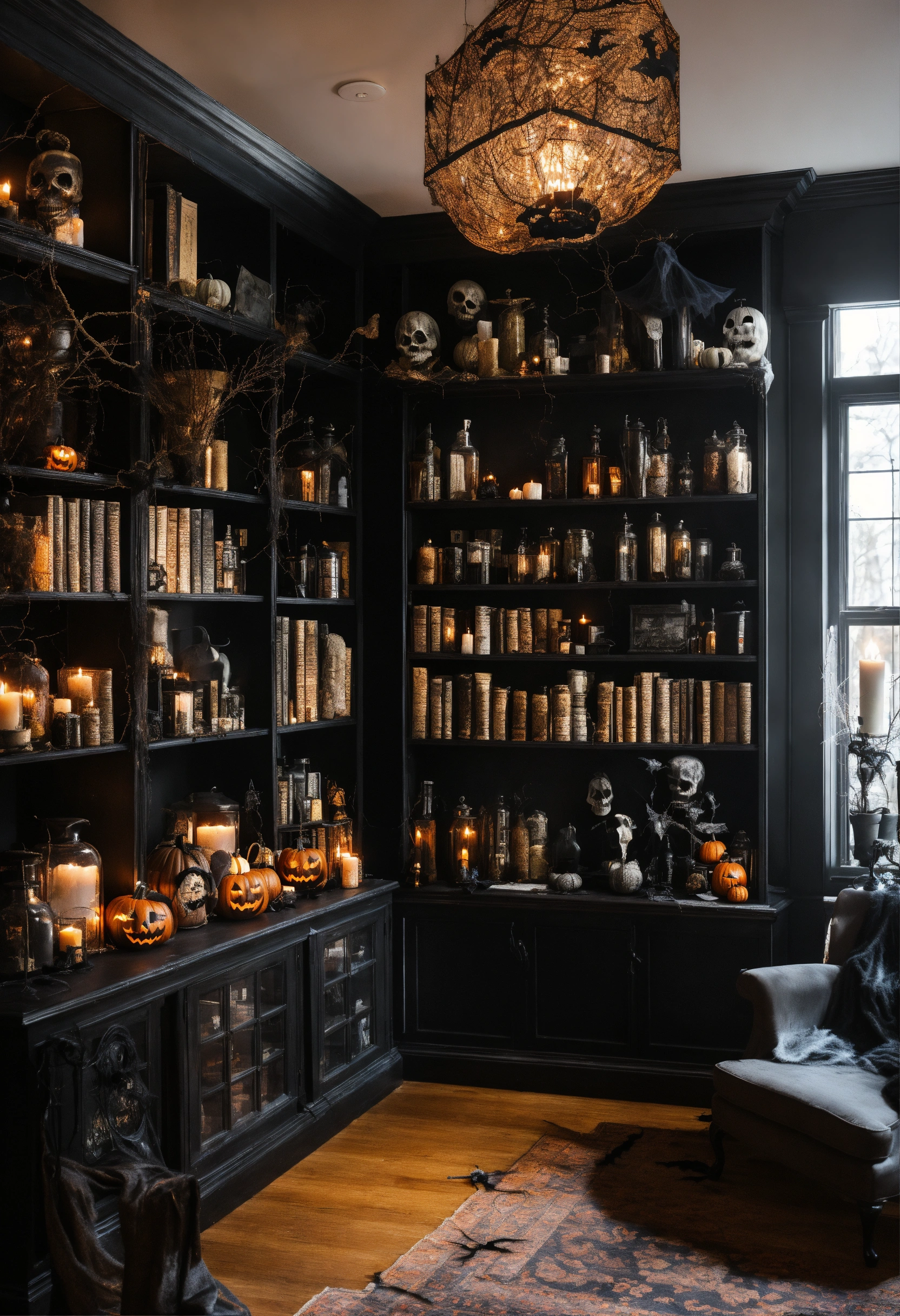 Lexica - Halloween decorations, interior design, black everything ...