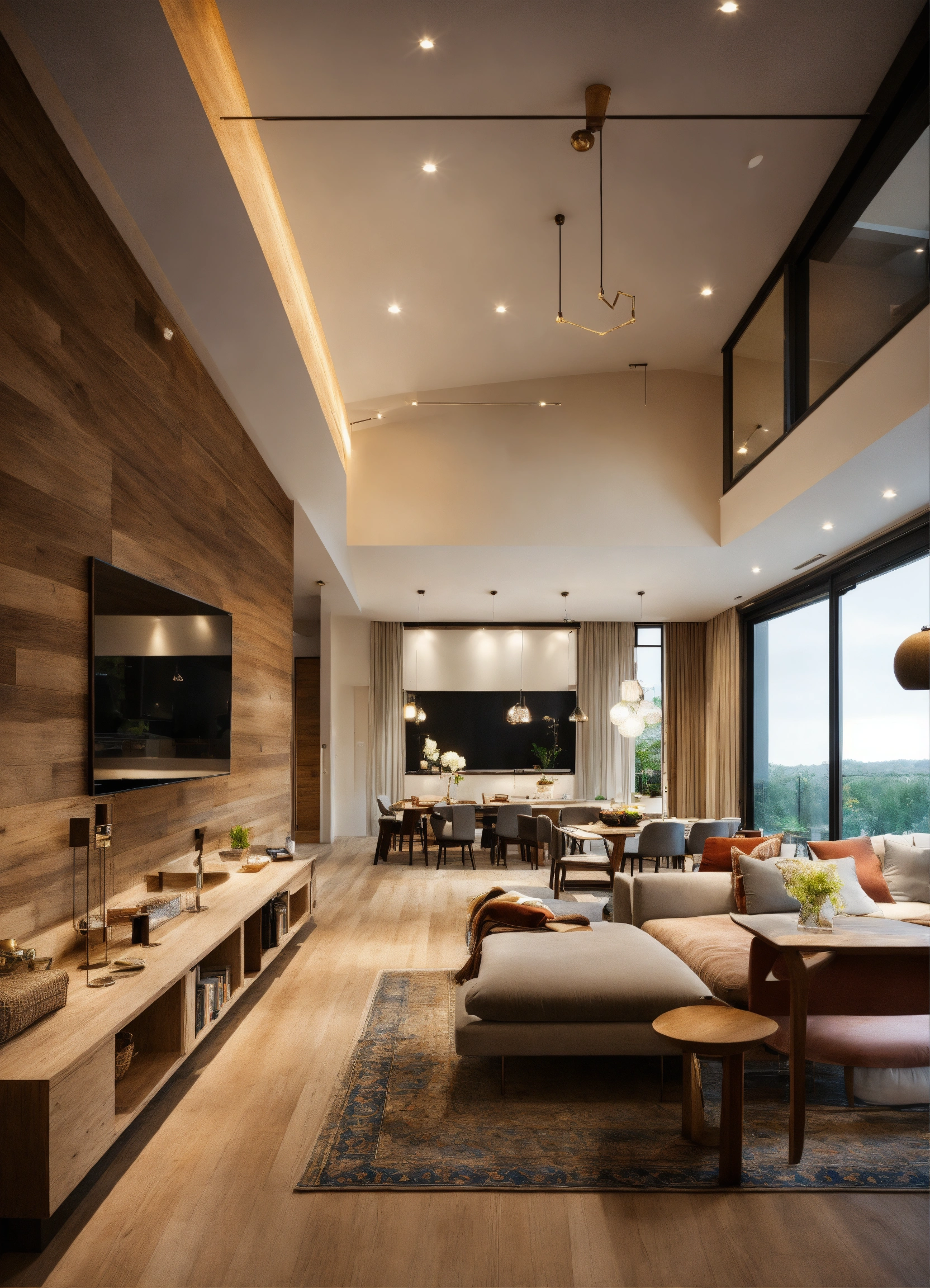 Lexica - An open concept living space interior design.