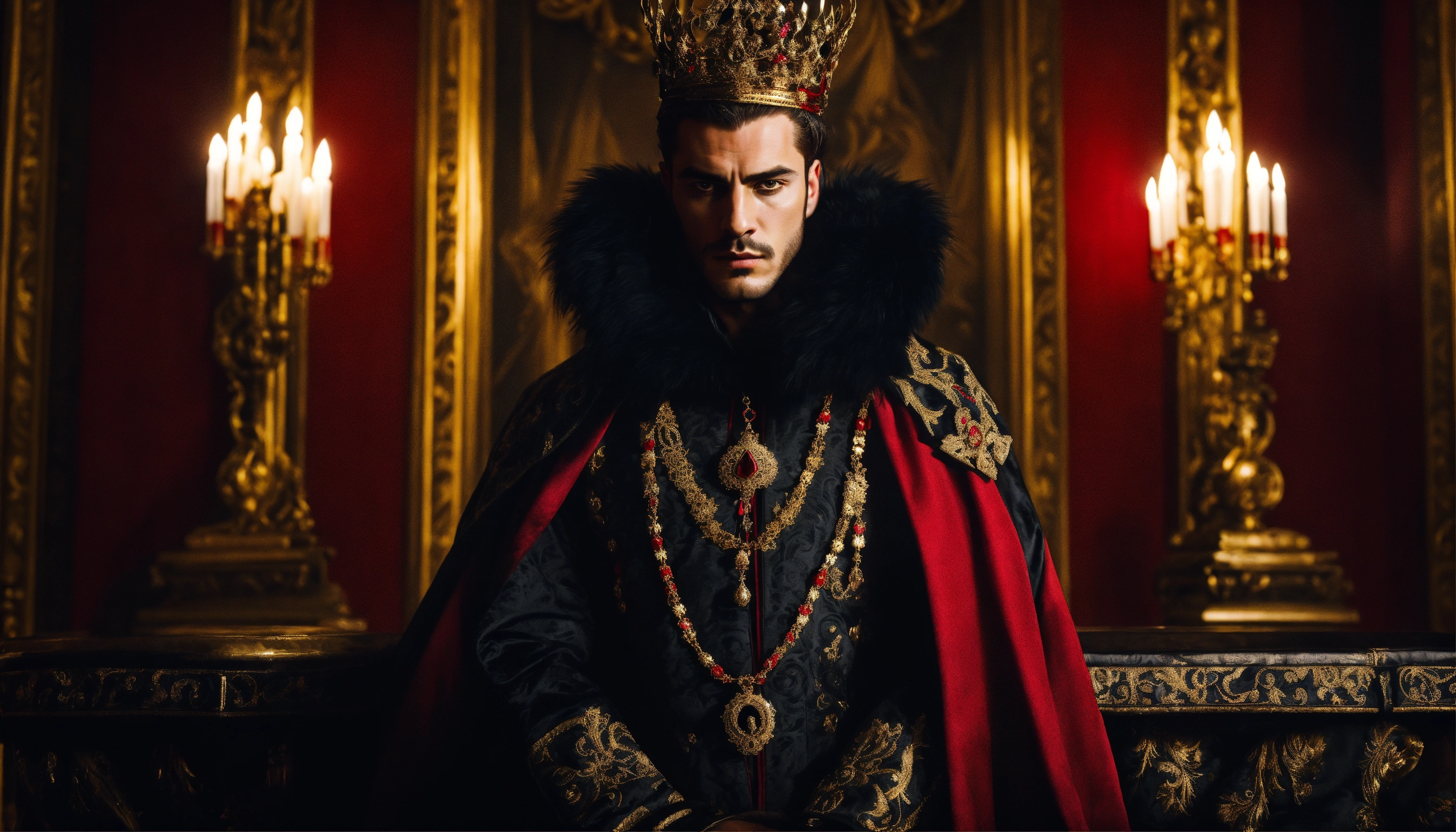 Lexica - Sinister, mysterious and dramatic portrait of a young handsome ...
