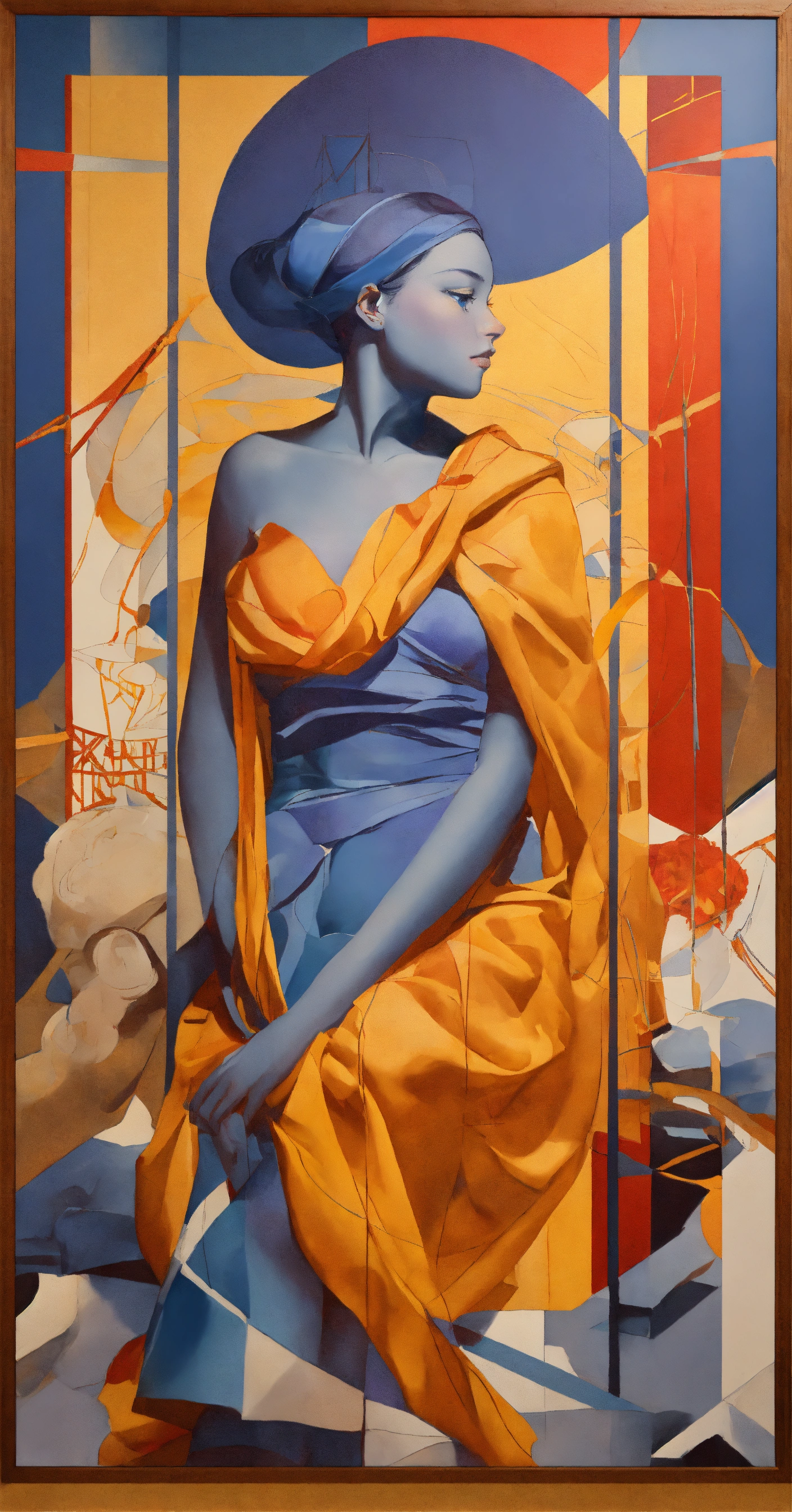 Lexica - Emotional Grotesque fresco, Heaven focused collage of platonic ...