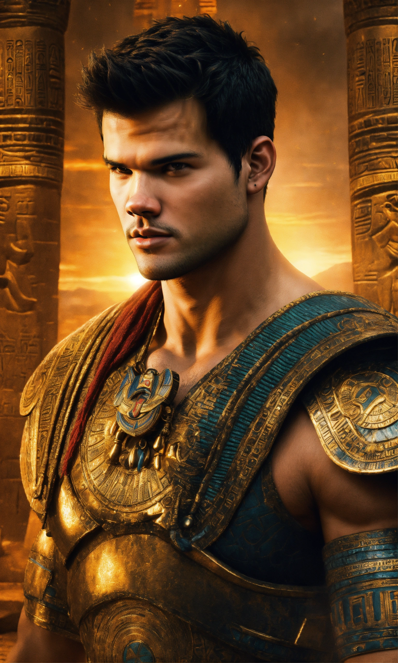Lexica - Taylor Lautner like Osiris Egyptian god ultra realistic like a ...