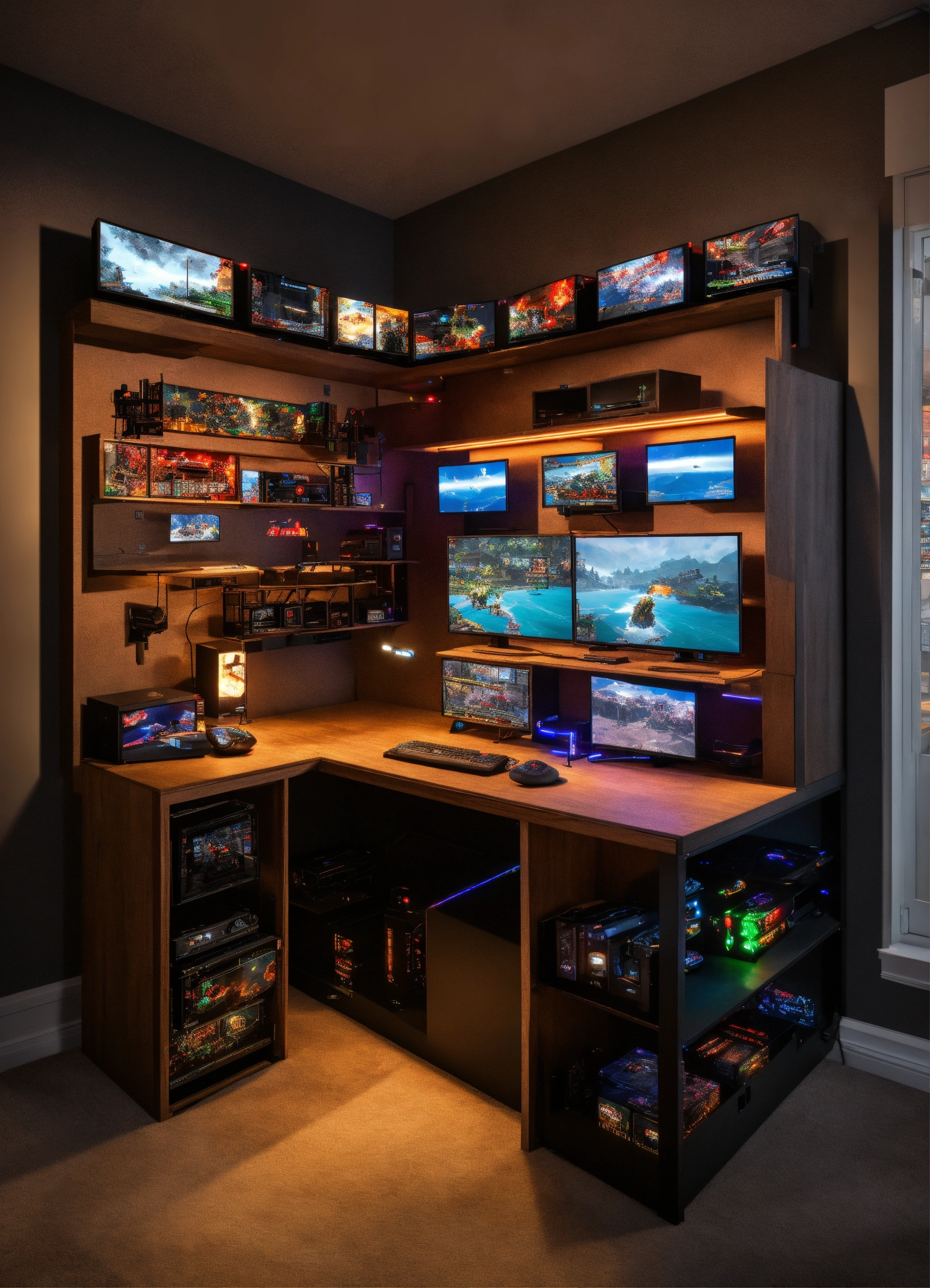 Lexica - A modular gaming station designed with lighting games, screens ...