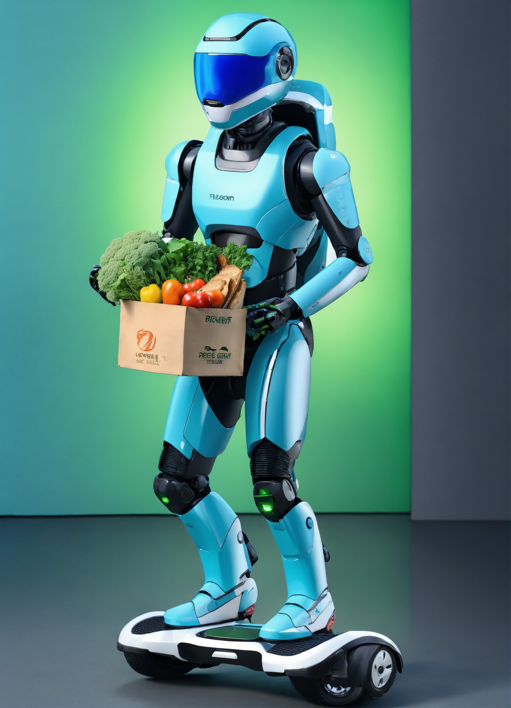 Lexica - A passionate male robot riding on hoverboard, realistic man ...