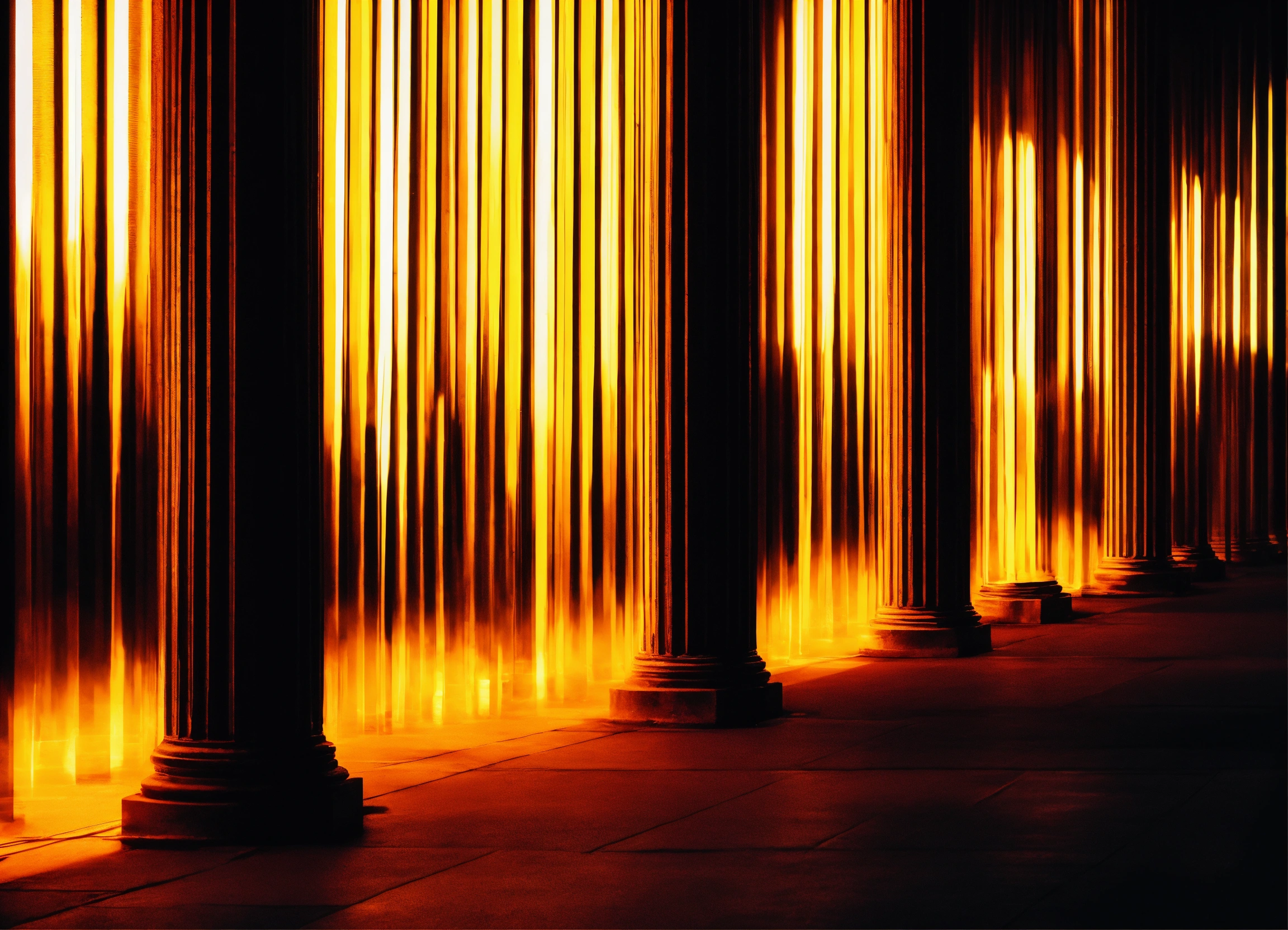 Lexica - Light columns brush on the black background overlay