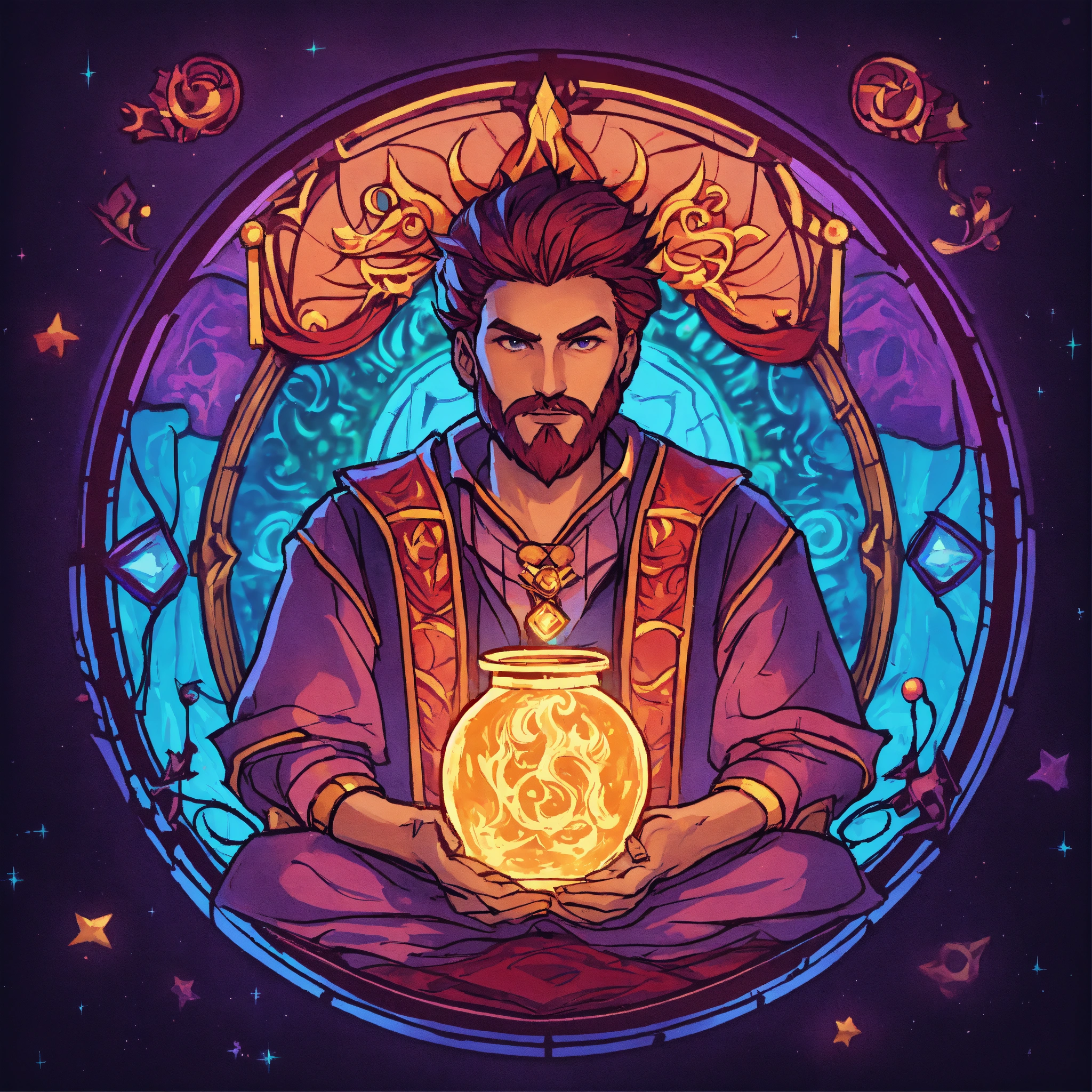 Lexica - A single full scale colorful image of a magic spell icon for a ...