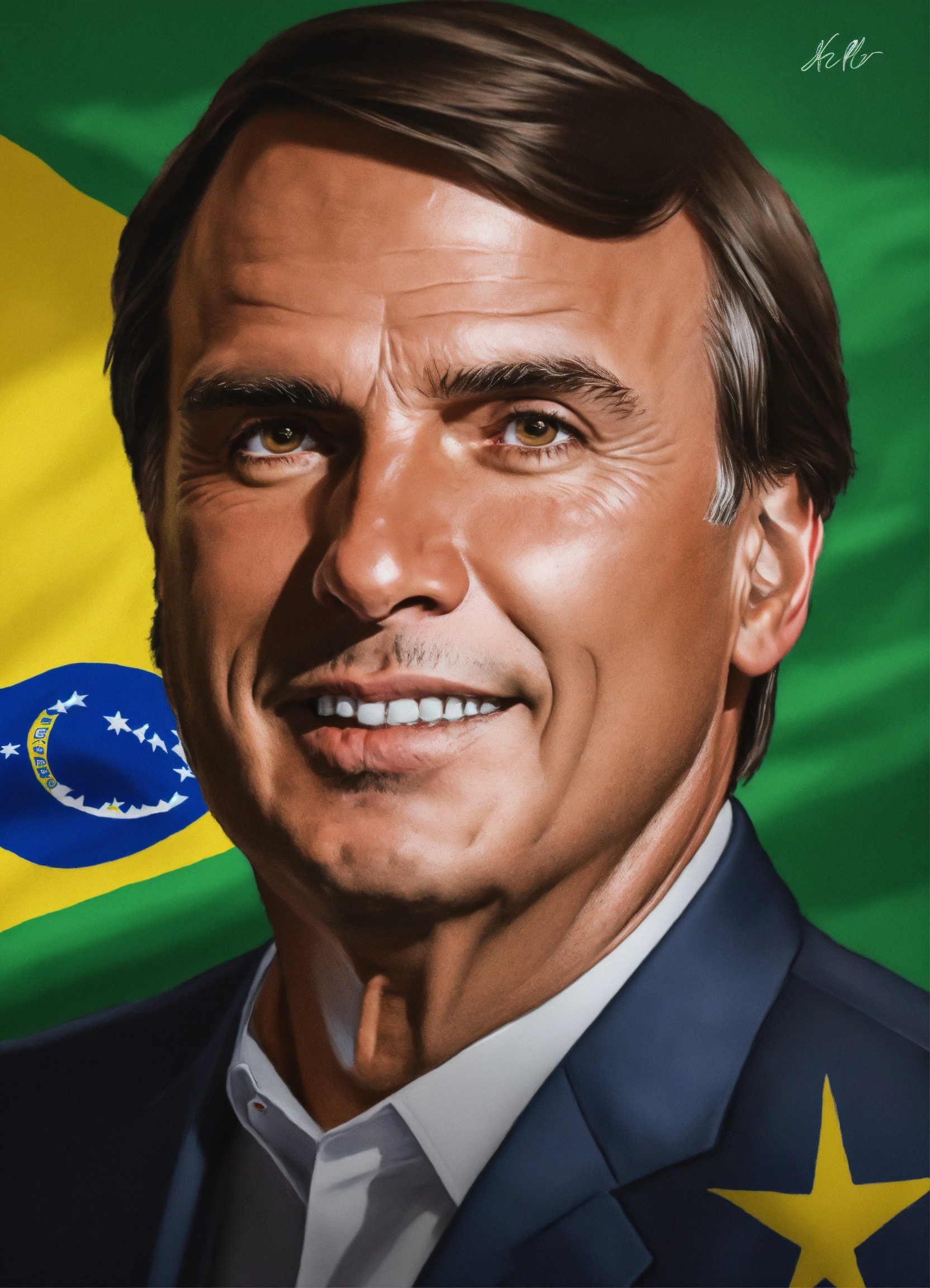 Lexica - Draw Jair Messias Bolsonaro