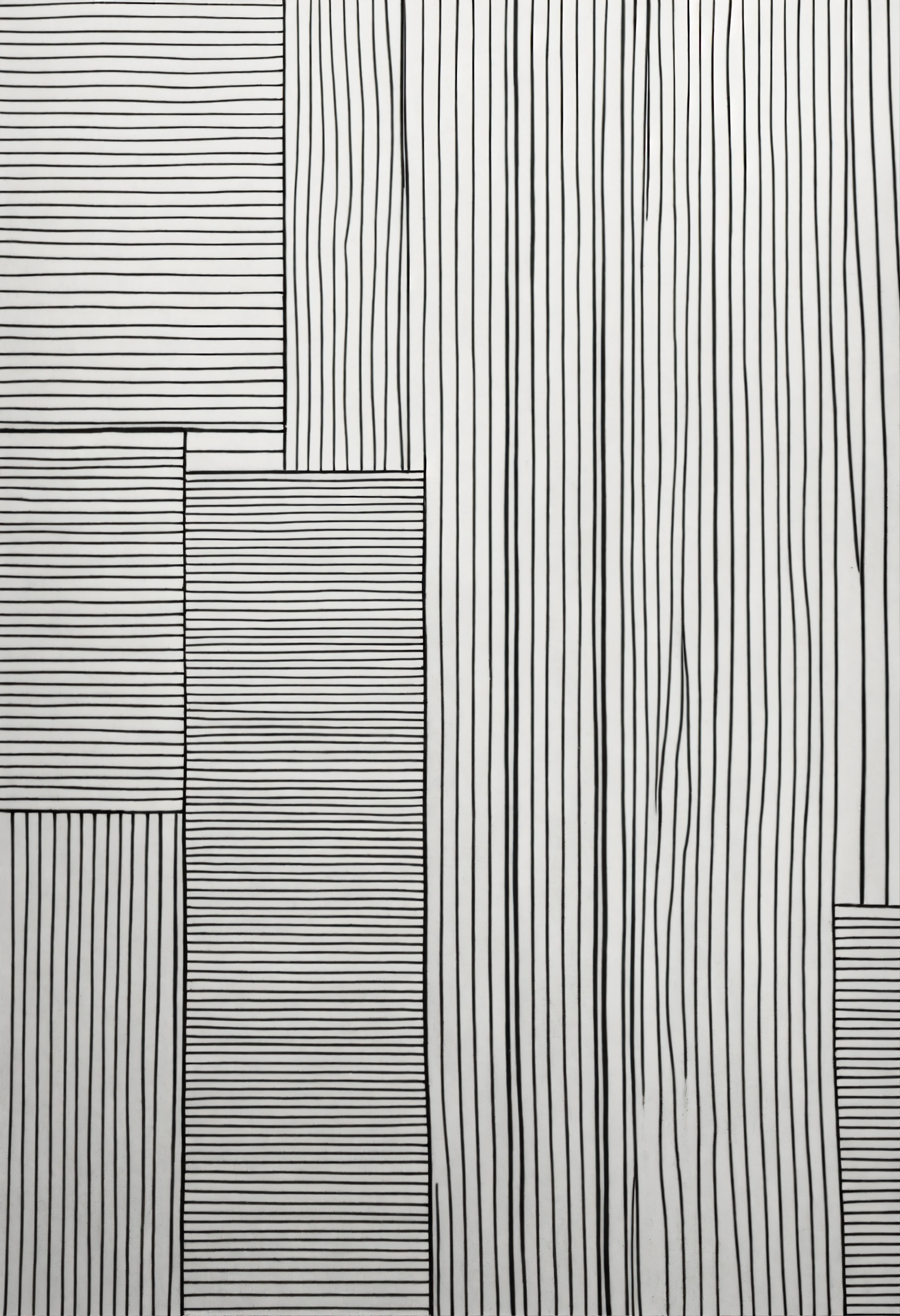Lexica - Painting of black lines drawing in white background ...