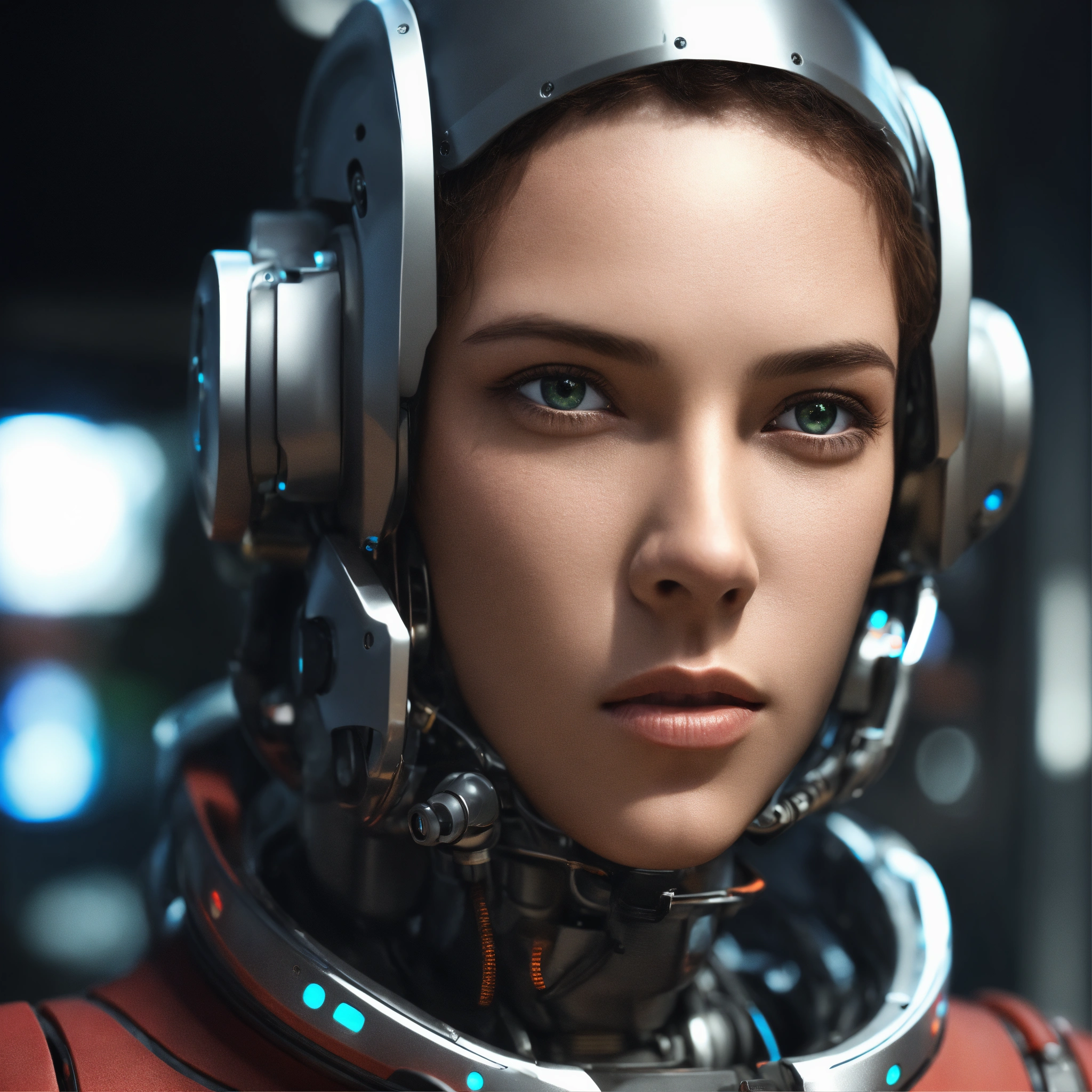 Lexica - A human in the v7 version but with eyes like camera's. But ...
