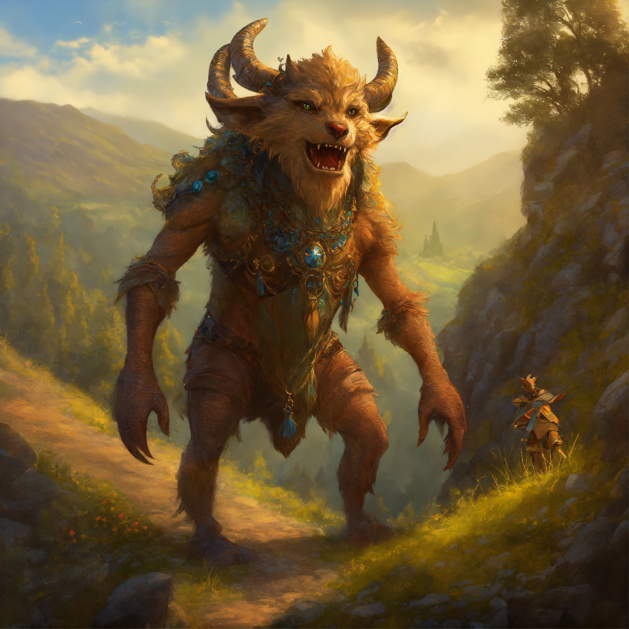 Lexica - A fantasy humanoid creature that roams the hills in the ...
