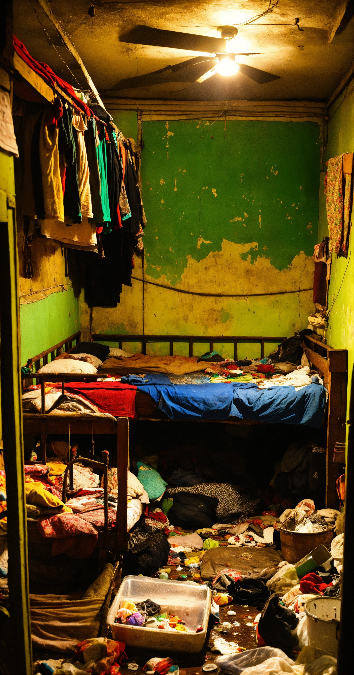 Lexica - Slum, poor, bedroom, messy