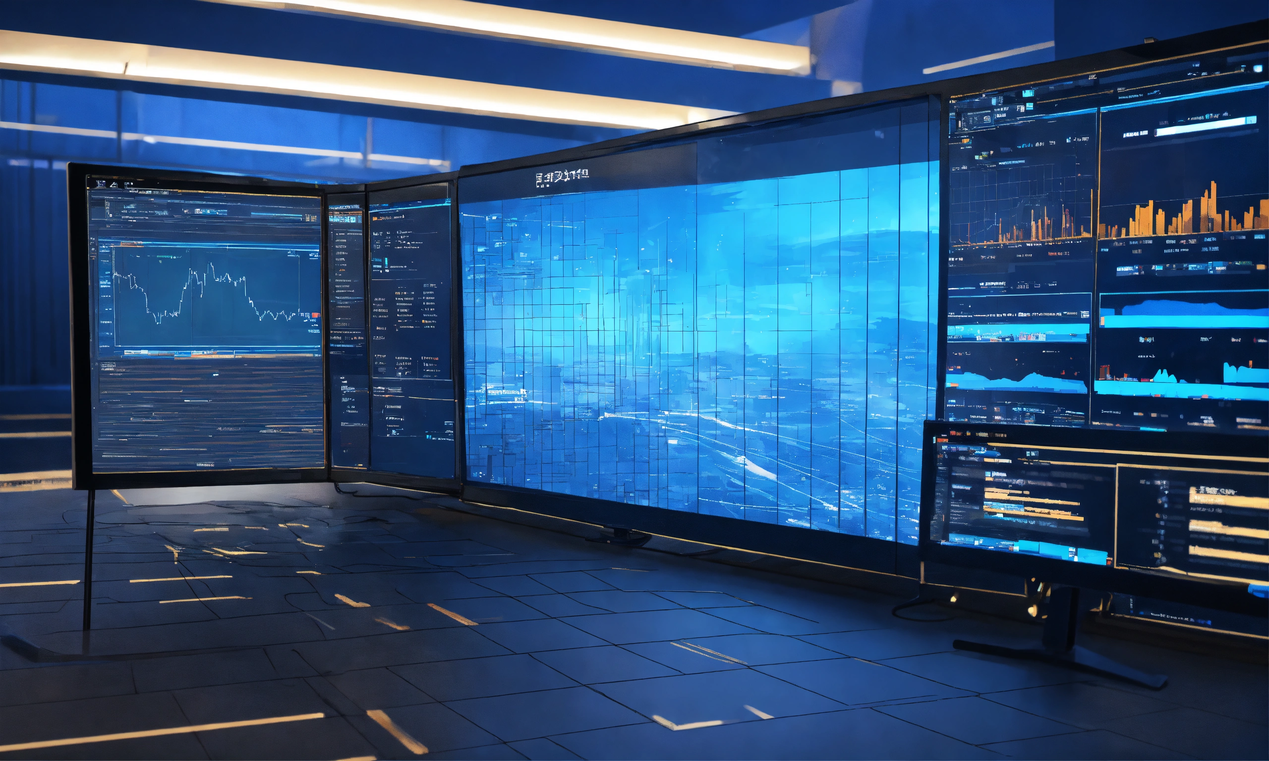 Lexica - Transparent screen with data analyse, blue, 8k, high quality ...