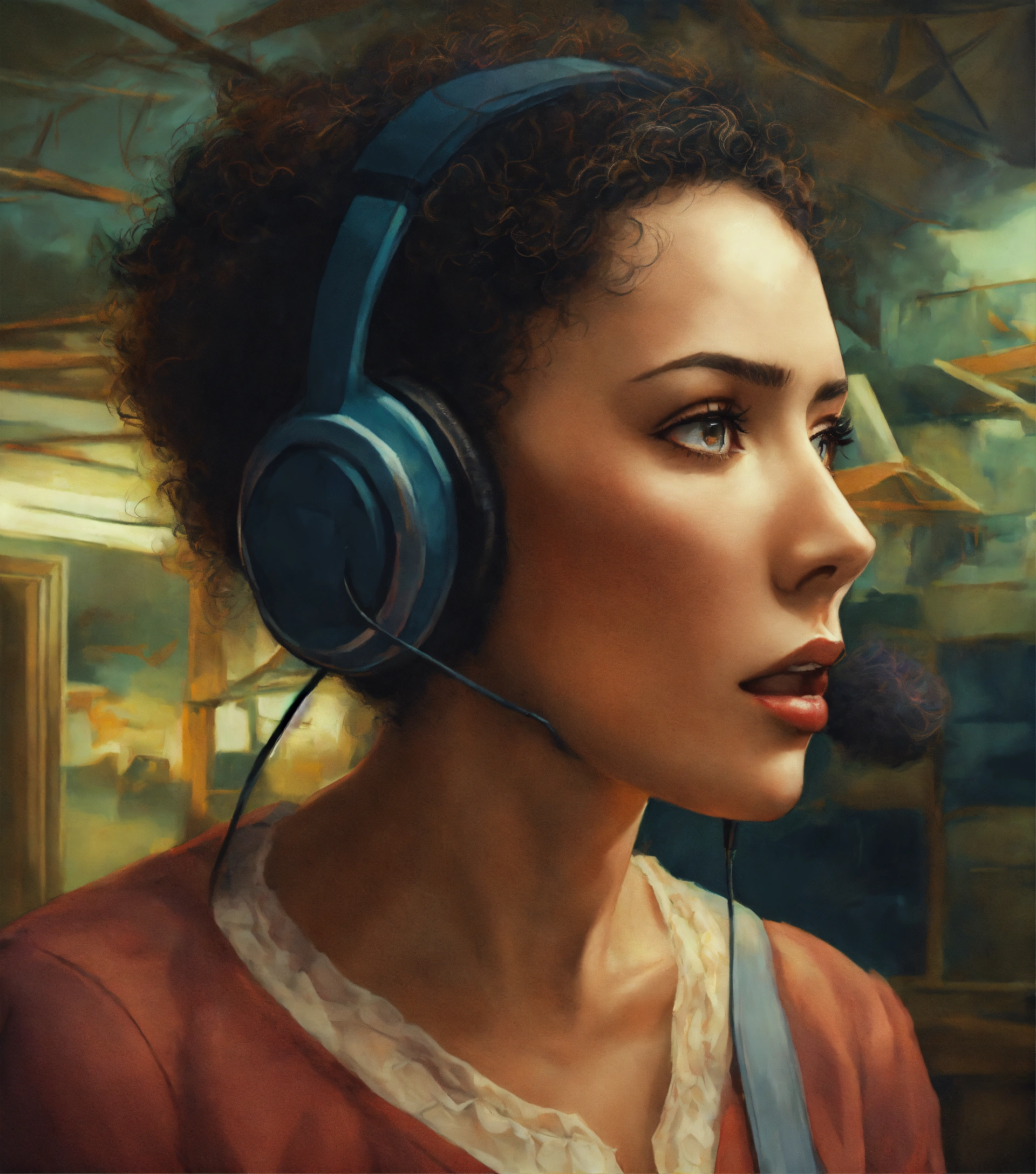Lexica - A woman who is afraid of communication