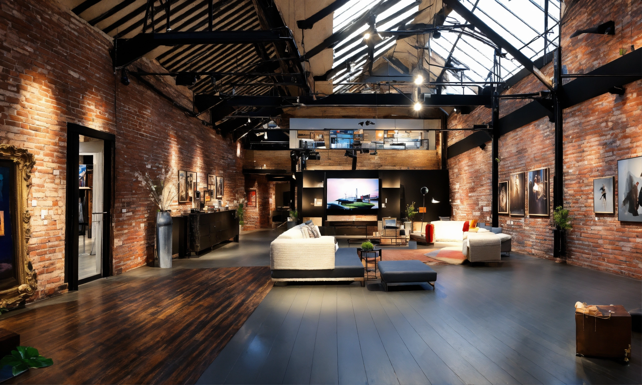 Lexica - Loft style in the interior Exhibition halls and galleries