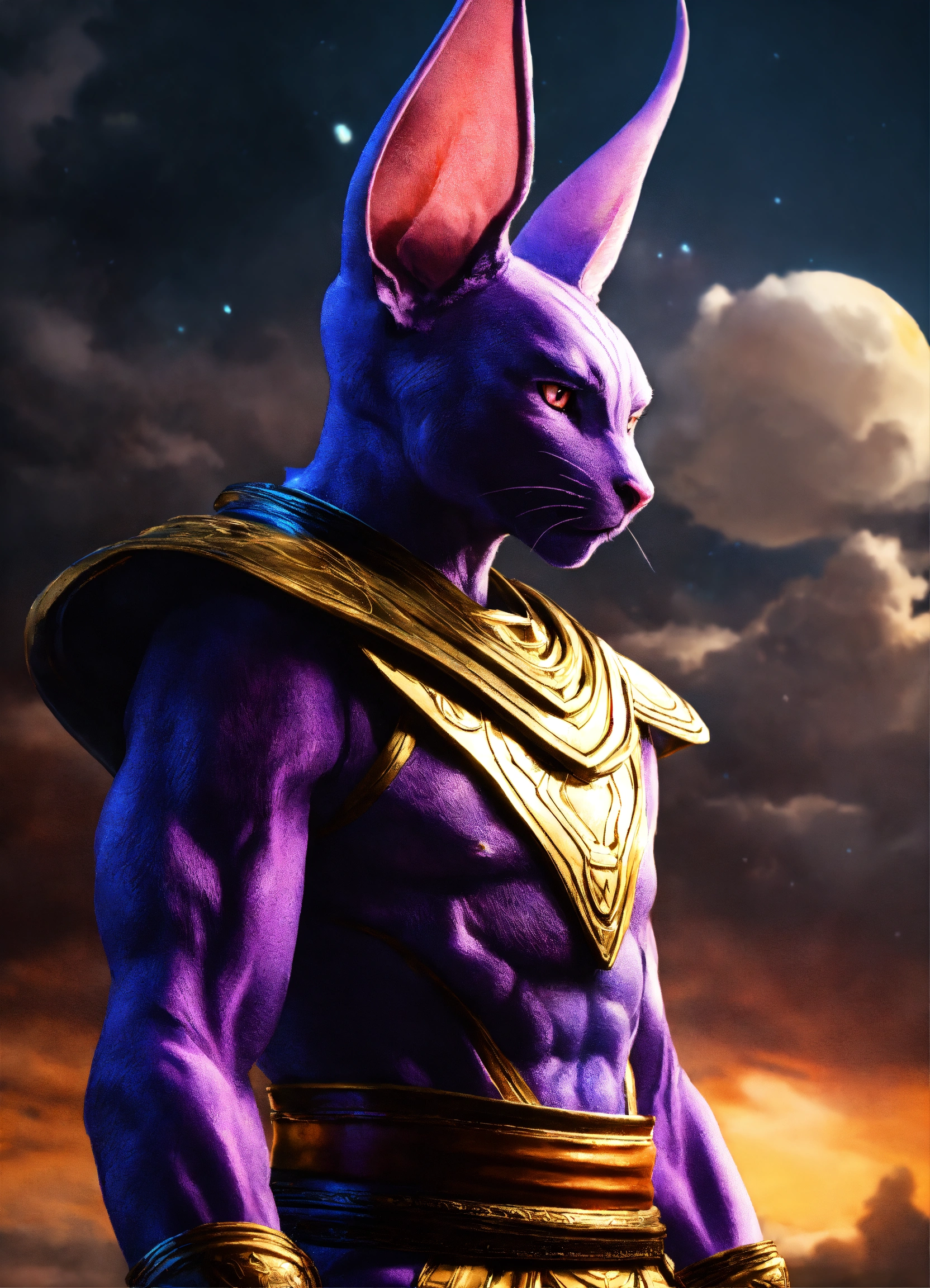 Lexica Lord Beerus in real life, high detail, complex, fantasy