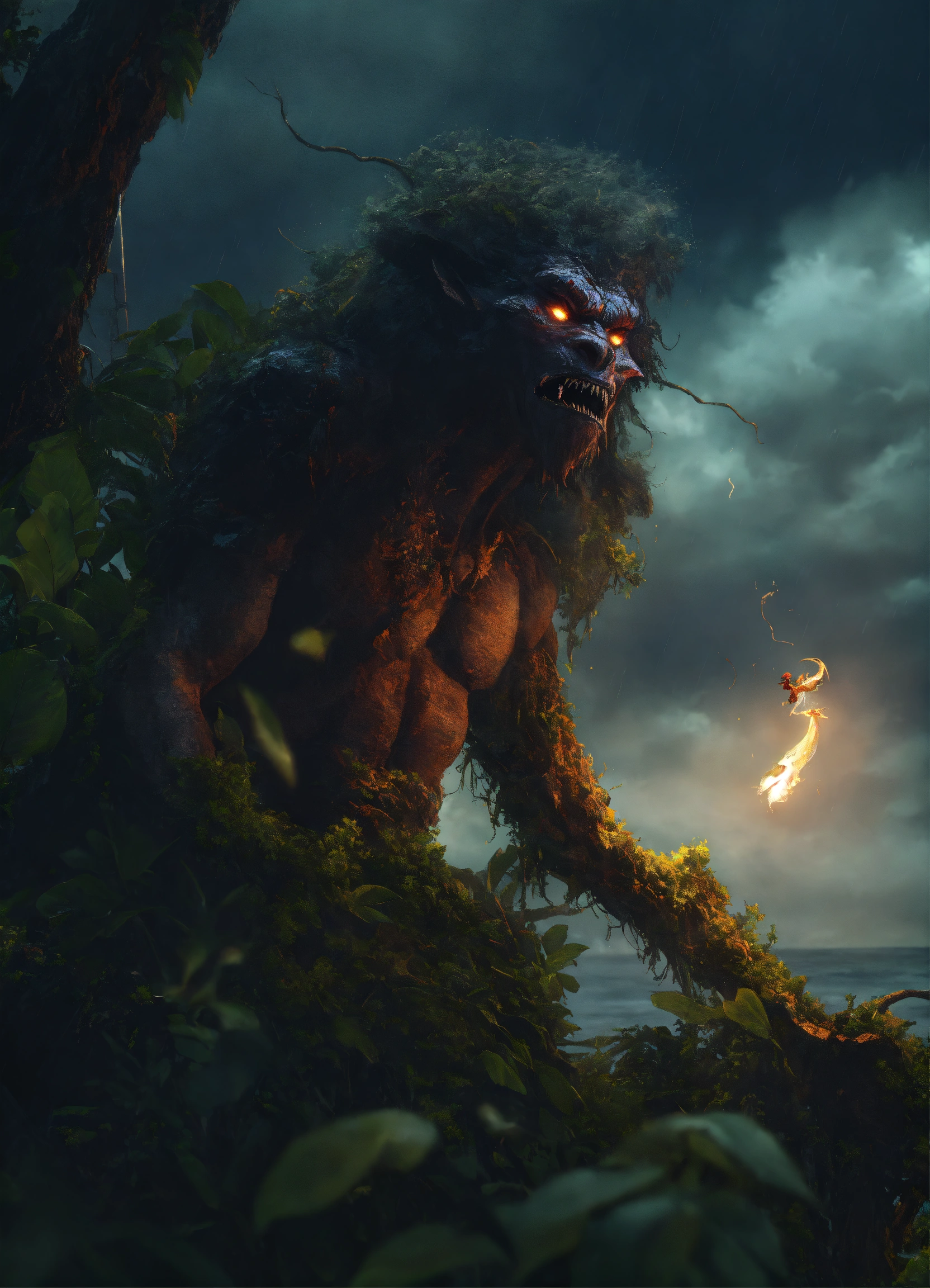 Lexica - Aswang philippines scary hairy humanoid monster smoking a ...