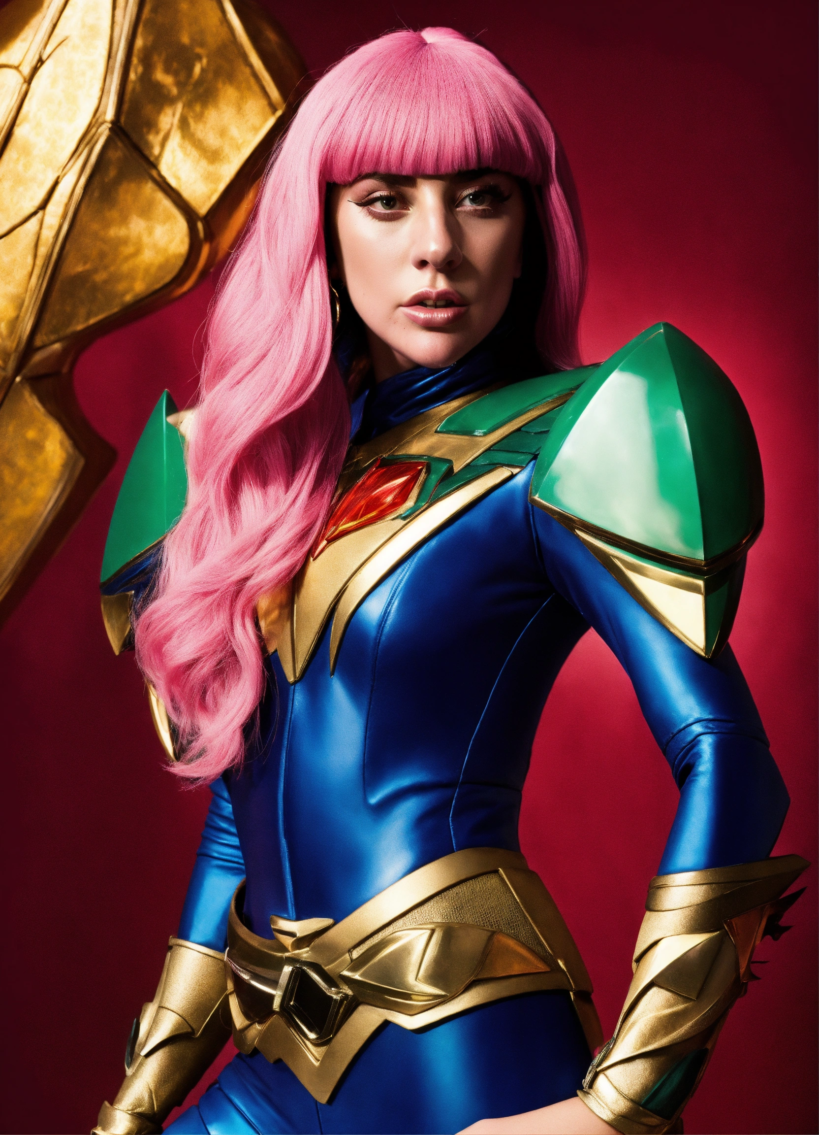 Lexica - Lady Gaga as Power Rangers mystic force