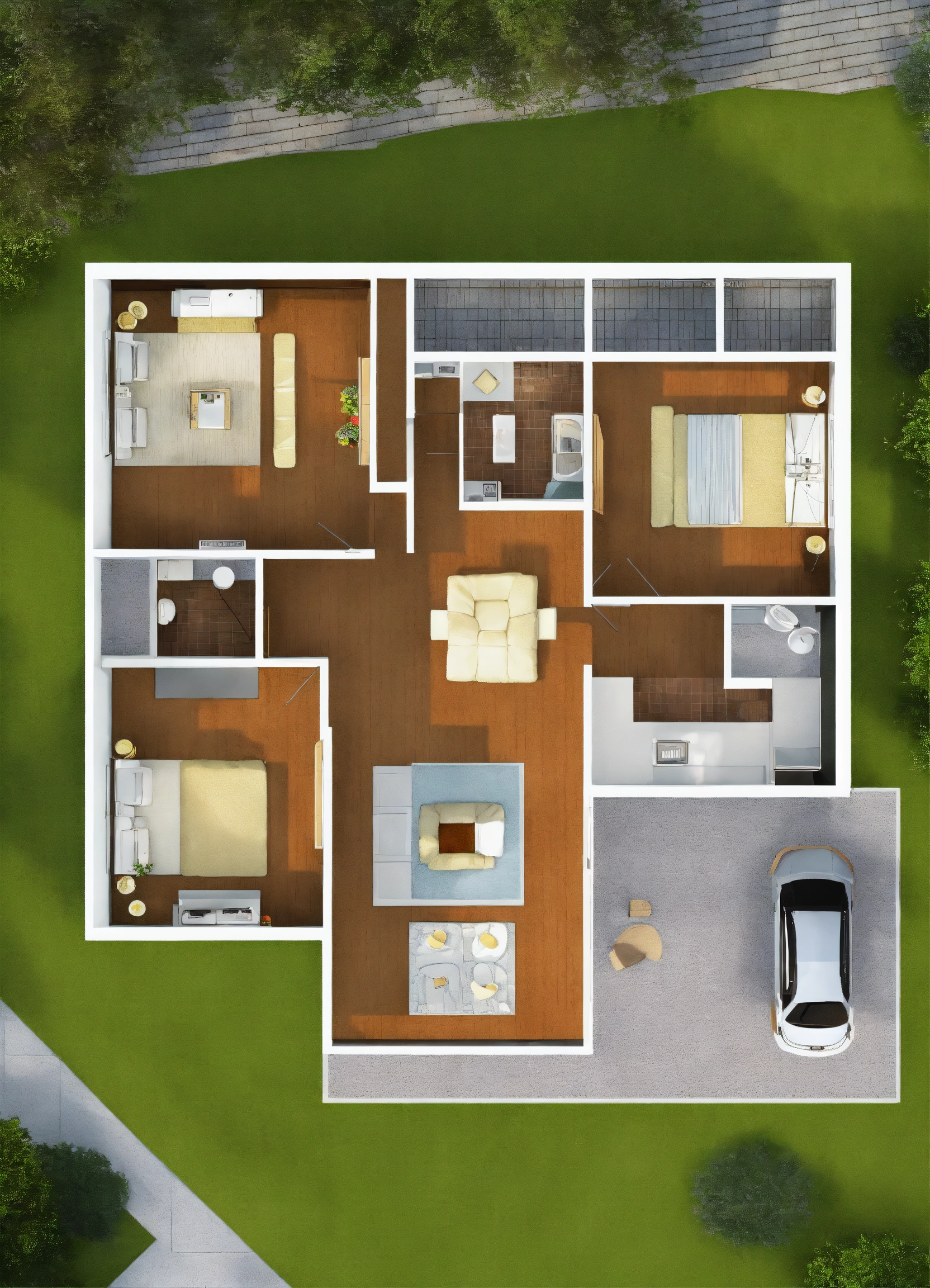 Lexica - 1 floor,The most suitable design for a 135 square meter house ...