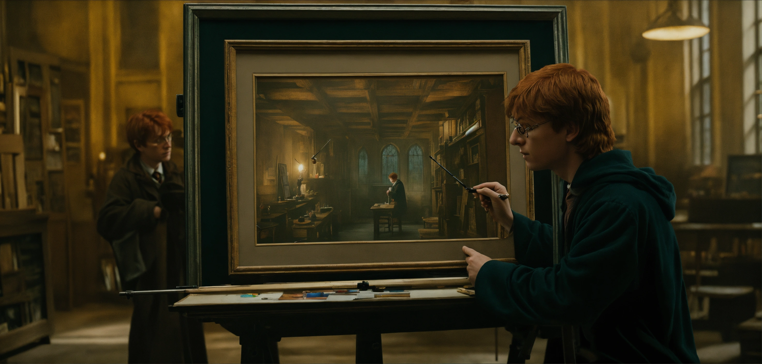 Lexica - Harry Potter and Ron Weasley sitting in a room in the Ministry ...