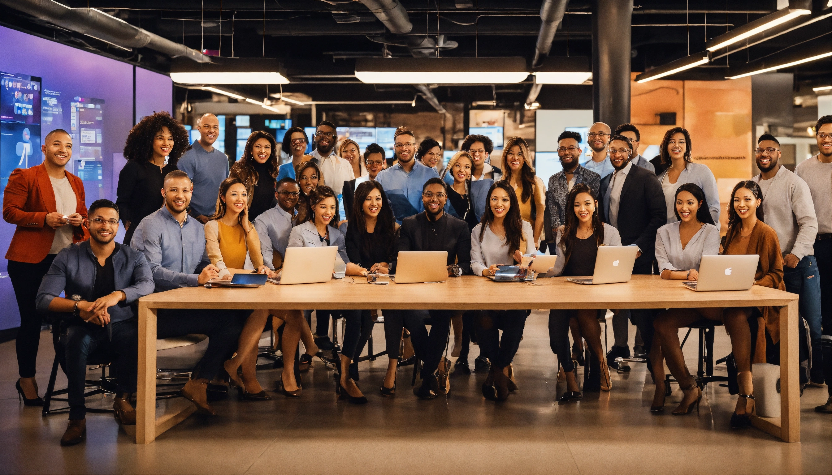 Lexica - Create a realistic photo showcasing a diverse team of ...