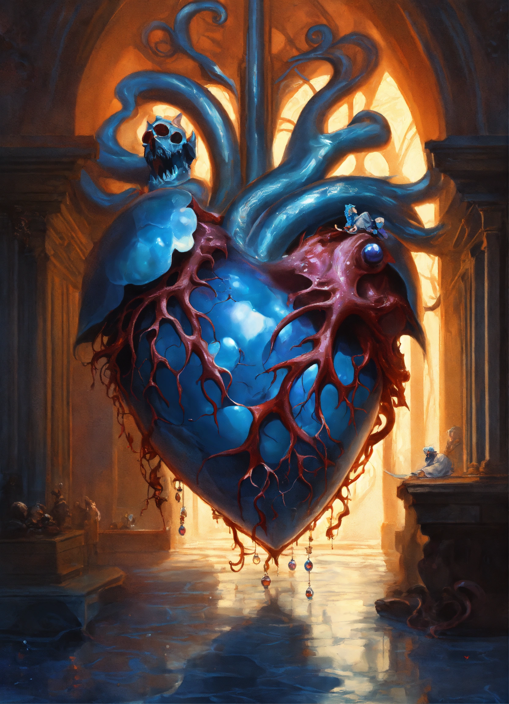 Lexica Genre Dark Fantasy. Art genre Grotesque. Foreground A beating