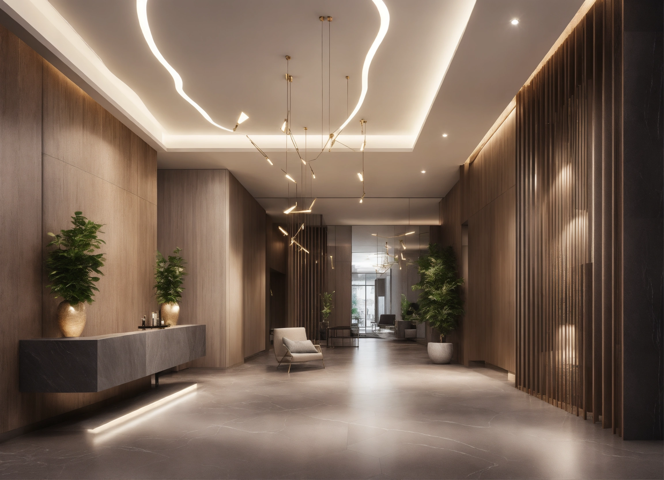 Lexica - Create a realistic image in front of a large and very wide ...