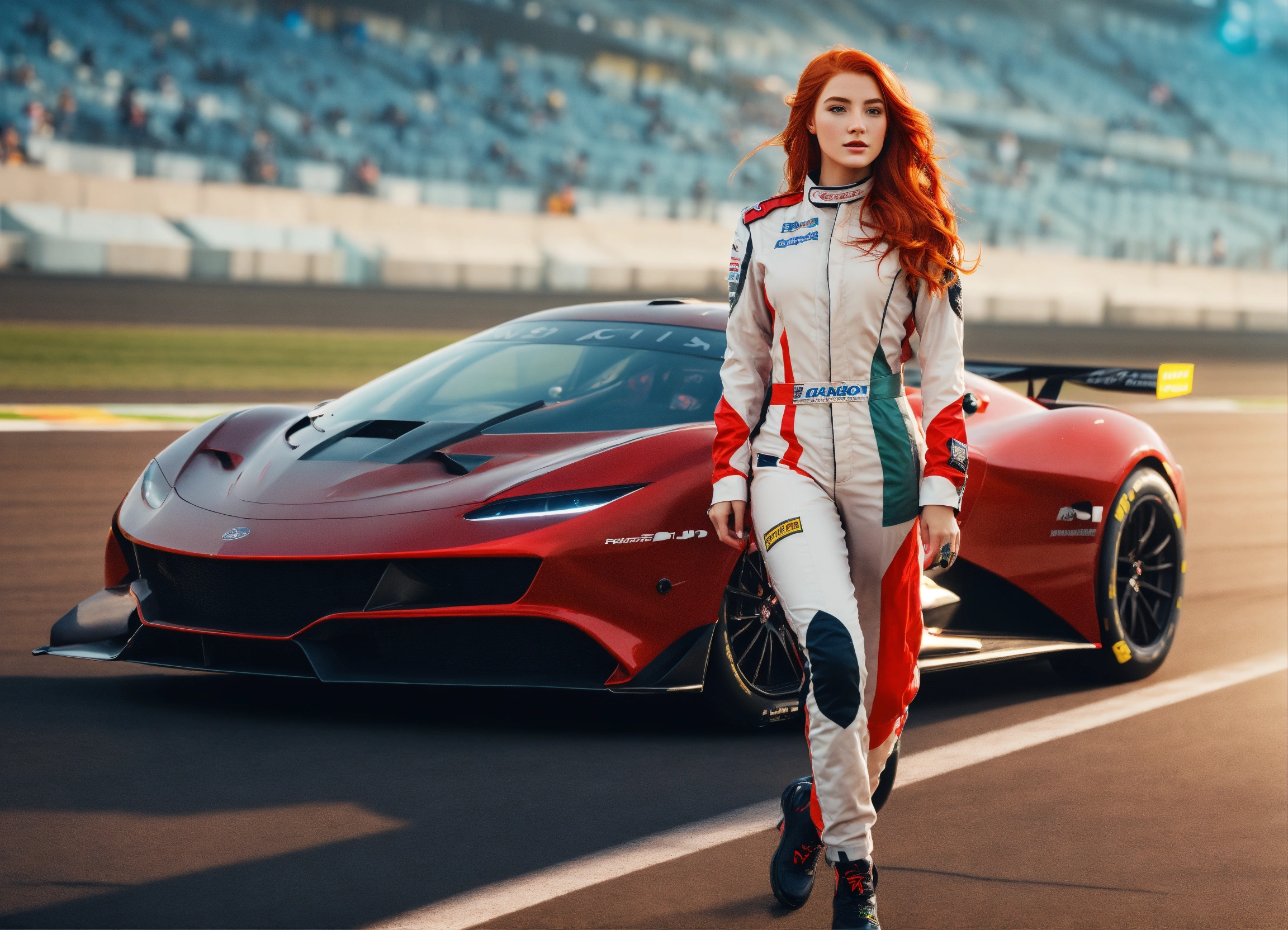 Lexica - Digital art and photorealistic picture of a Gorgeous redhead ...