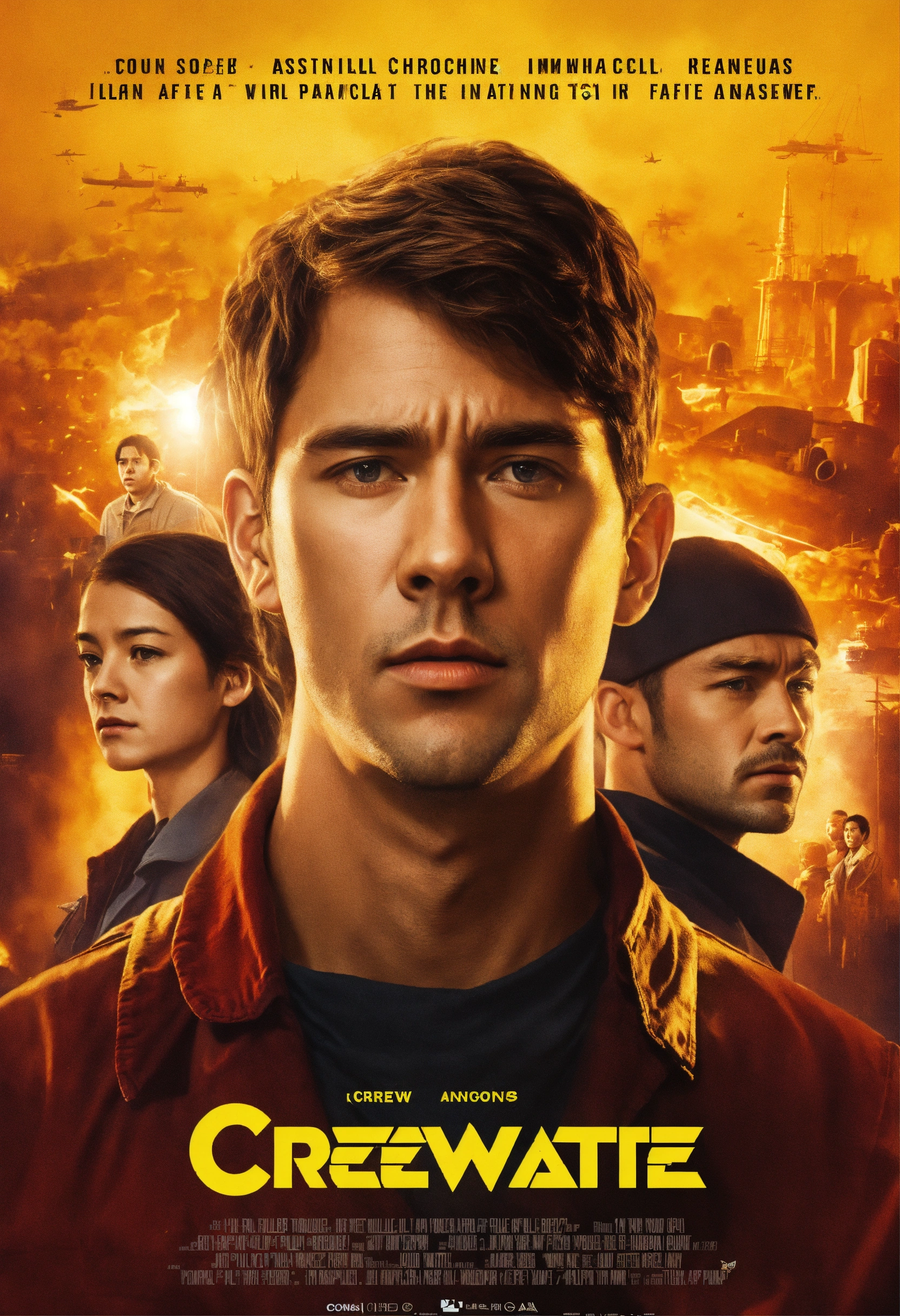 Lexica - Movie poster of a movie called Crewmate Chronicles full of ...